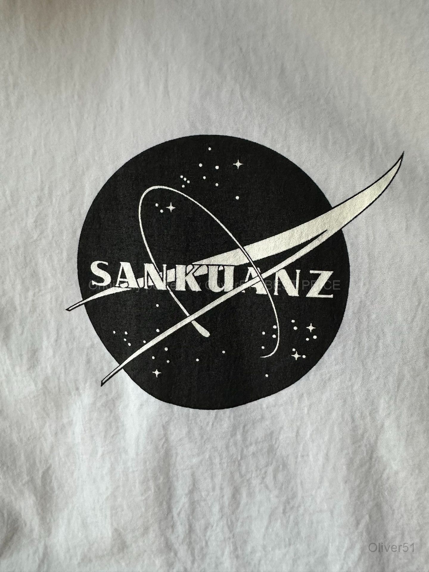 Sankuanz Nasa Coach Jacket Wind-Resistant Bfajijk369 in White, Men's (Size M) — image 5 of 6