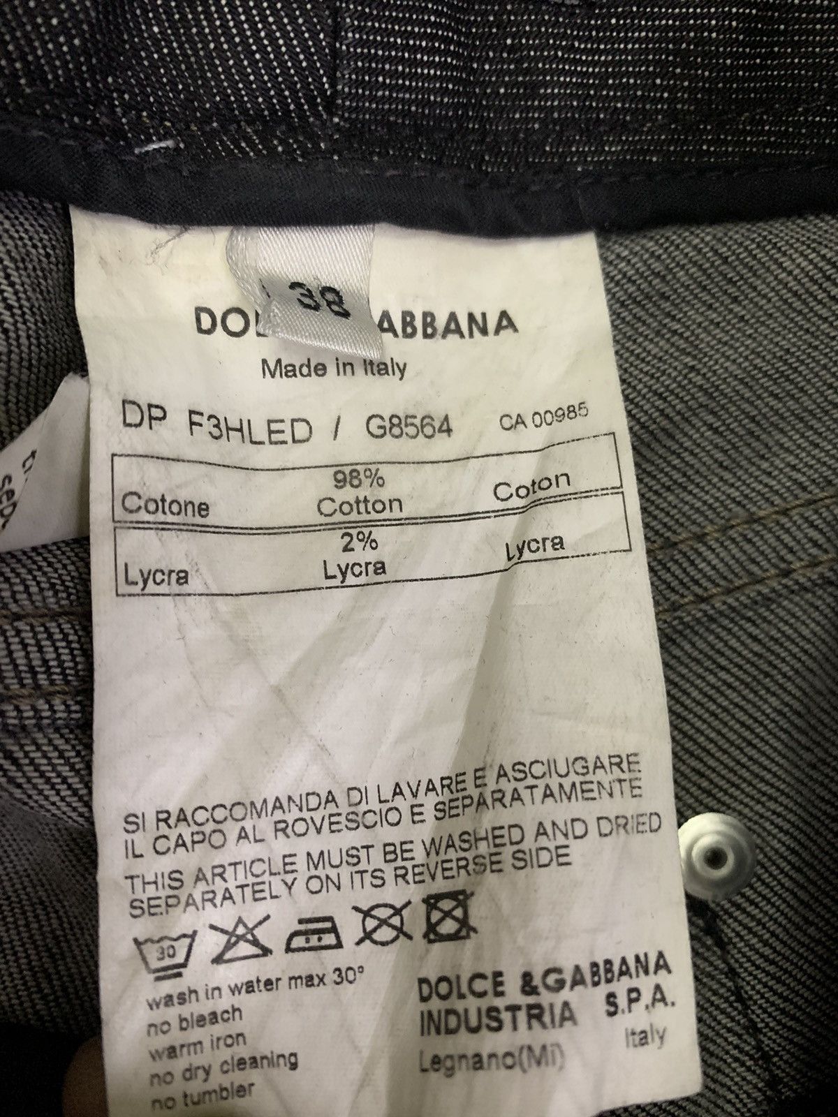 Dolce & Gabbana Dolce&Gabbana Black Denim Size 28" / US 6 / IT 42 - 8 Thumbnail