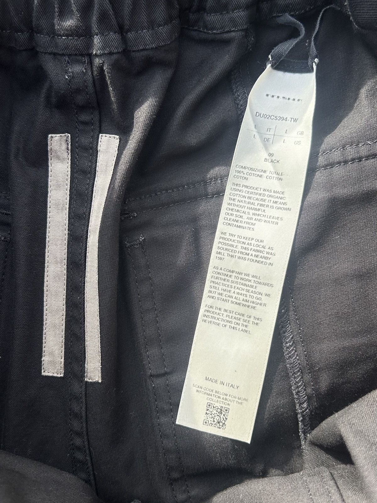 Rick Owens Drkshdw Rick Owens Creatch Straight-Leg Drawstring Cargo Trousers Size US 42 / EU 58 - 8 Thumbnail
