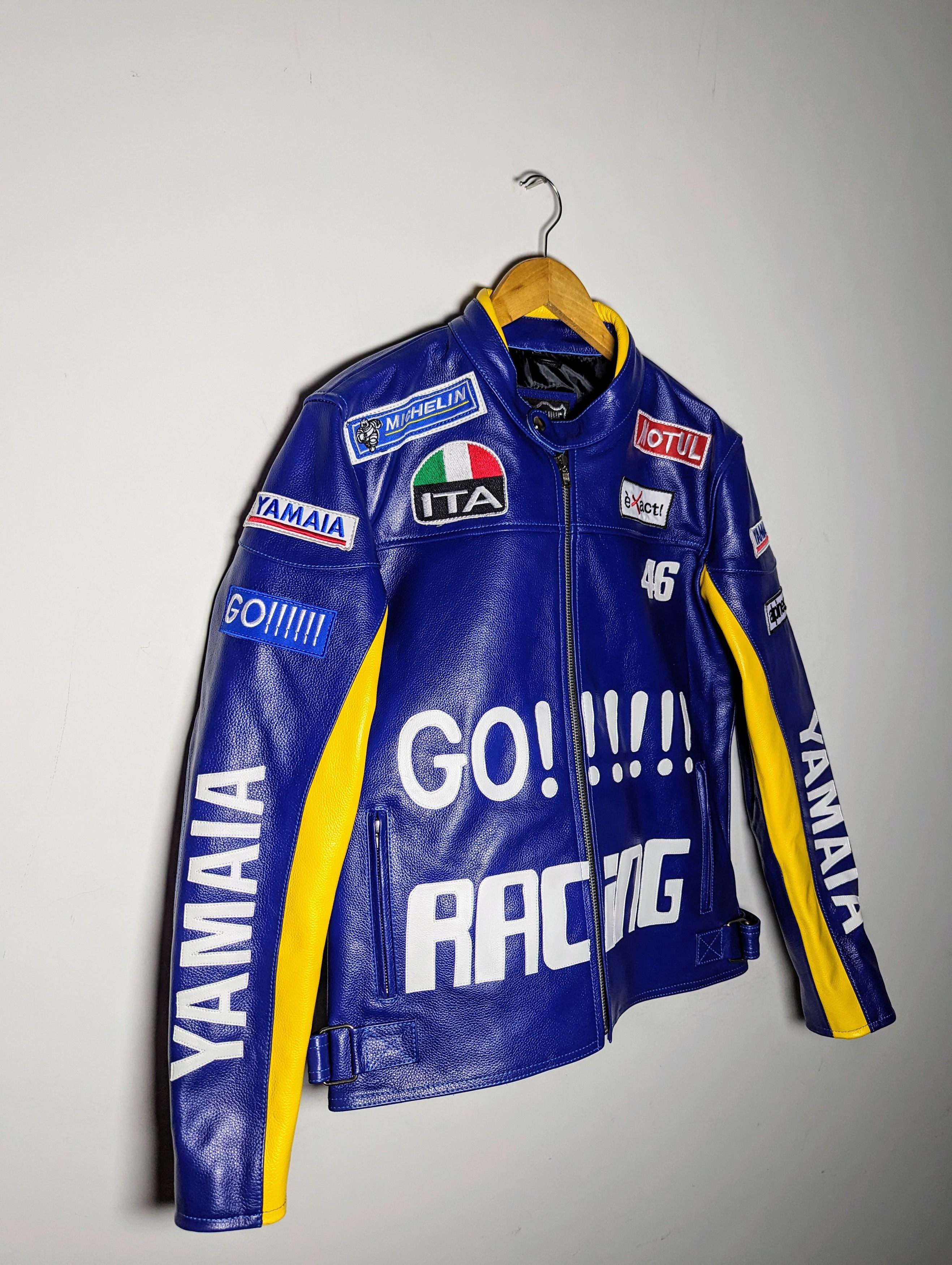 Yamaha 🔥🔥 YAMAHA 🔥🔥 RACING LEATHER JACKET RARE Size US L / EU 52-54 / 3 - 6 Thumbnail