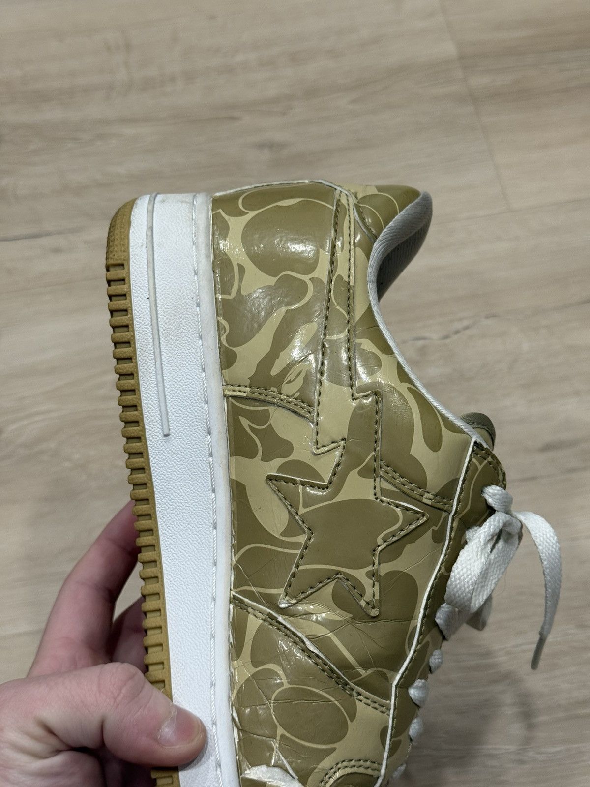 Bape Bape Footsoldier Desert Camo Bapesta Sneaker Size US 12 / EU 45 - 8 Thumbnail