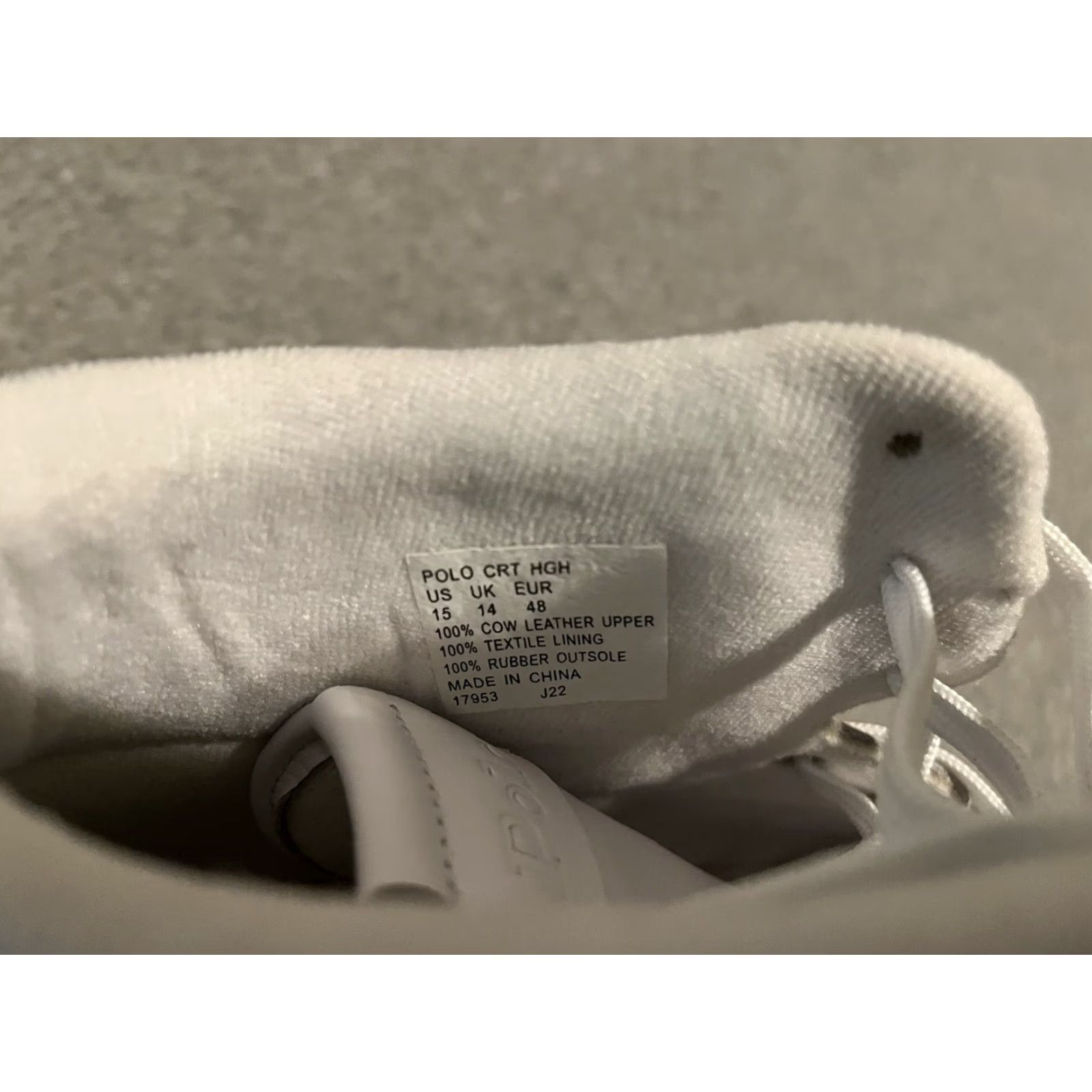 Ralph Lauren Polo Ralph Lauren CRT White Leather Pony Shoes Mens Size 15 New Sneakers Casual Leather Upper Pony Brand 15 US Mens Size US M / EU 48-50 / 2 - 7 Thumbnail