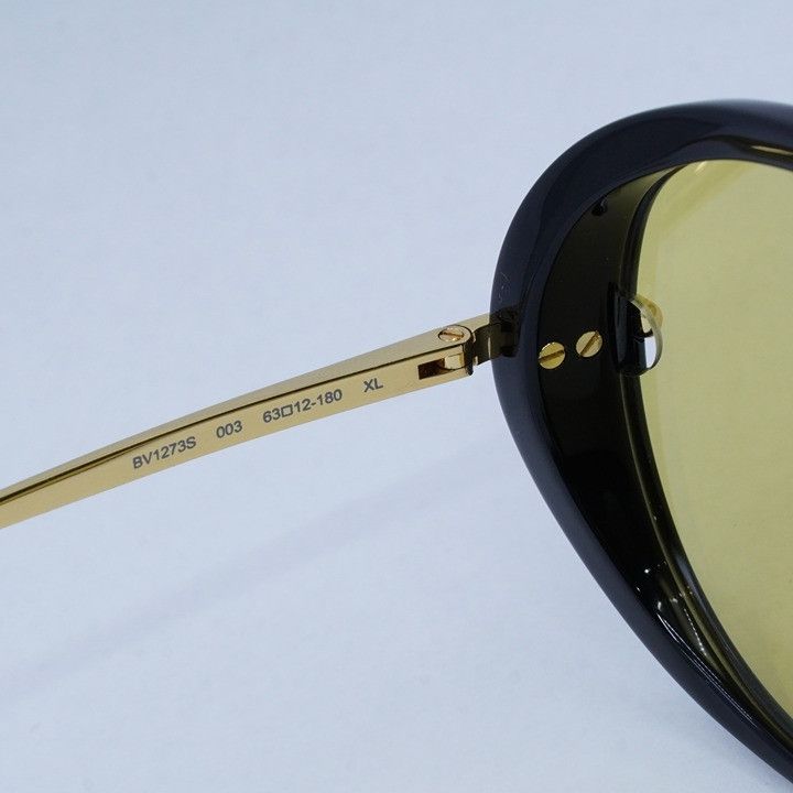 Bottega Veneta Bottega Veneta BV1273S 003 Sunglasses Black and Gold Size ONE SIZE - 6 Thumbnail