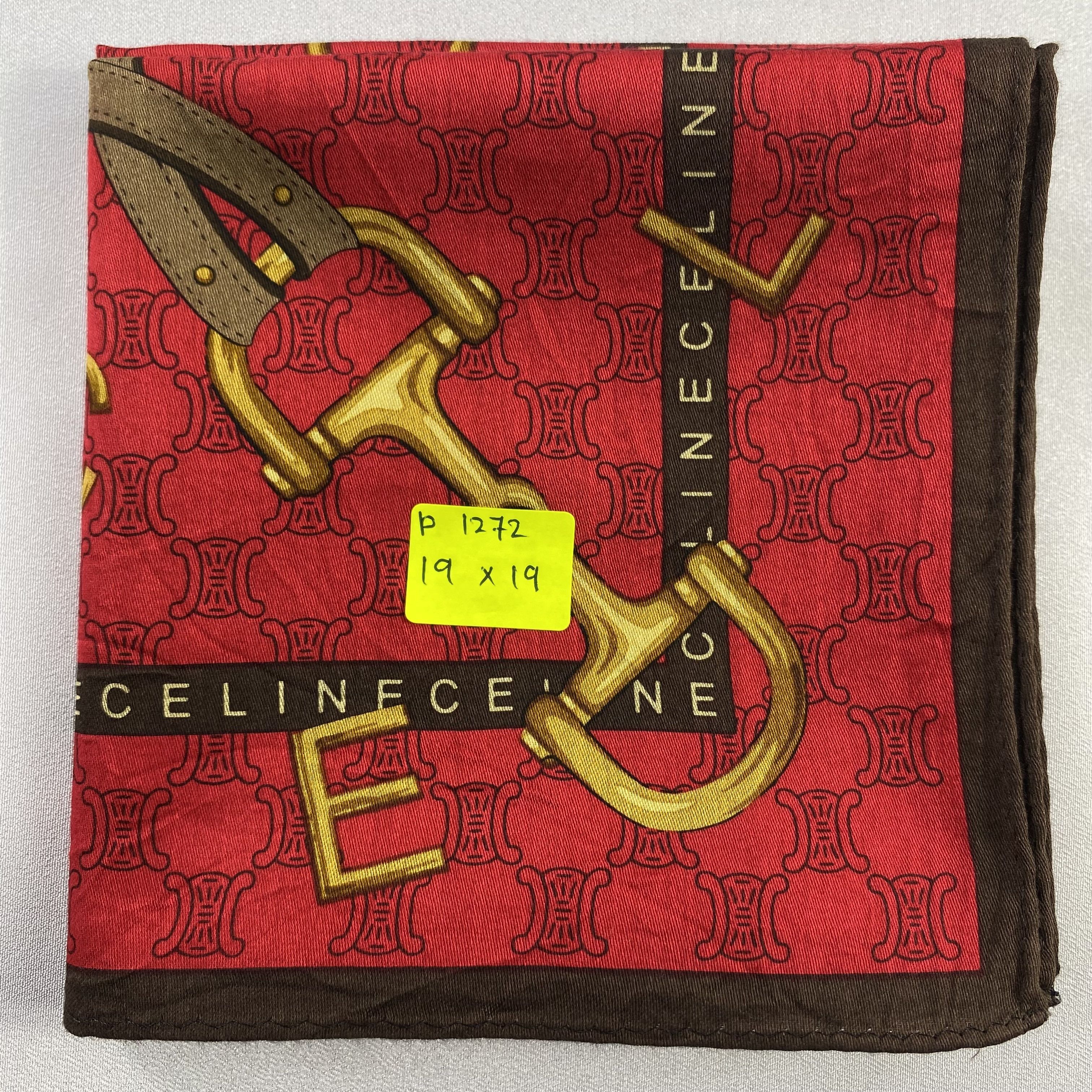 Celine × Vintage Celine Handkerchief / Neckerchief / Bandana-P1272 Size ONE SIZE - 5 Thumbnail