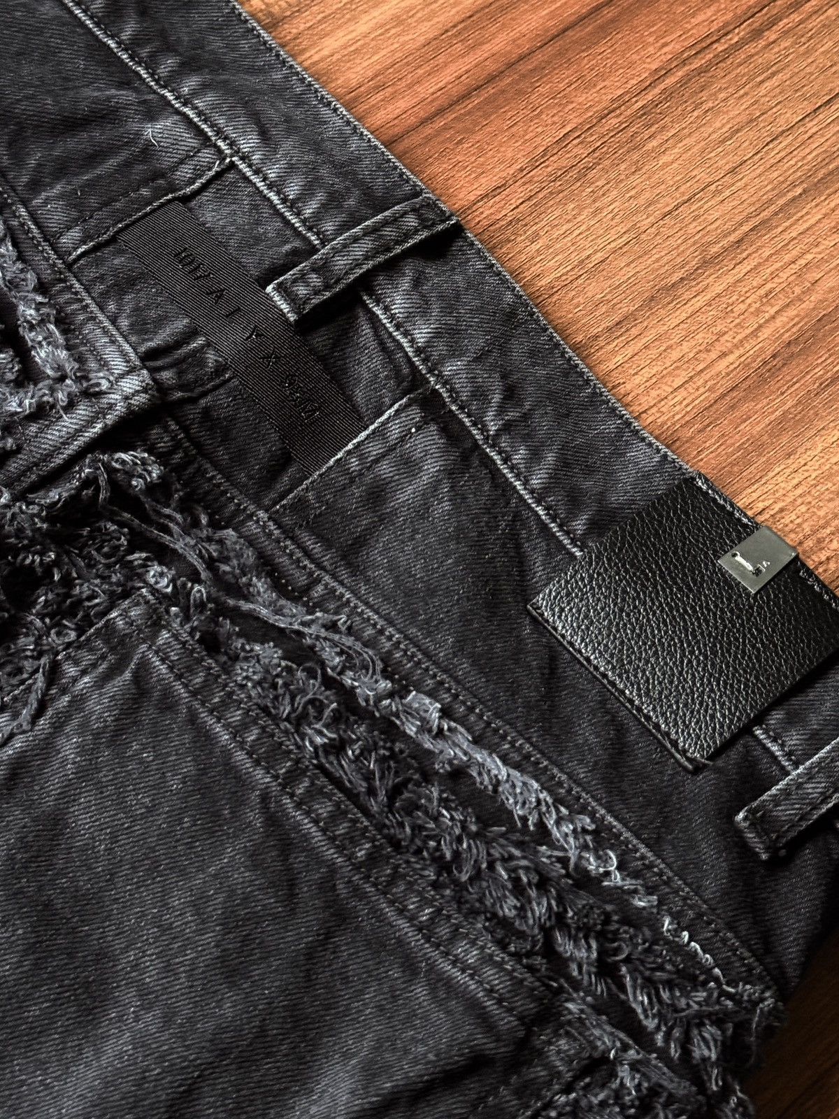 1017 ALYX 9SM × Blackmeans 1017 Alyx 9SM Blackmeans Distressed Jeans (2024) Black Size US 30 / EU 46 - 11 Thumbnail