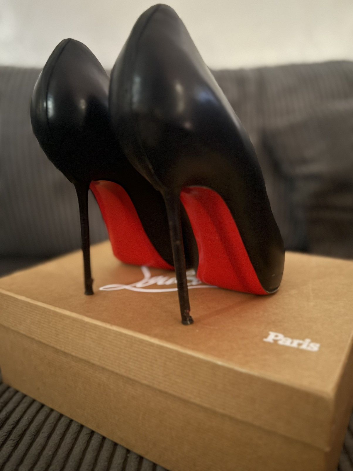 Christian Louboutin Black Christian Louboutin heels Size US 8.5 / IT 38.5 - 2 Thumbnail