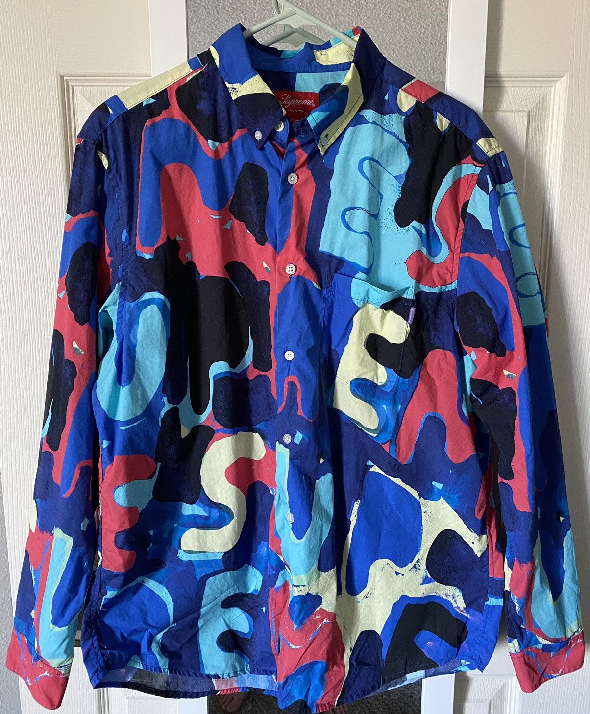 Supreme Painted Logo Shirt | Grailed