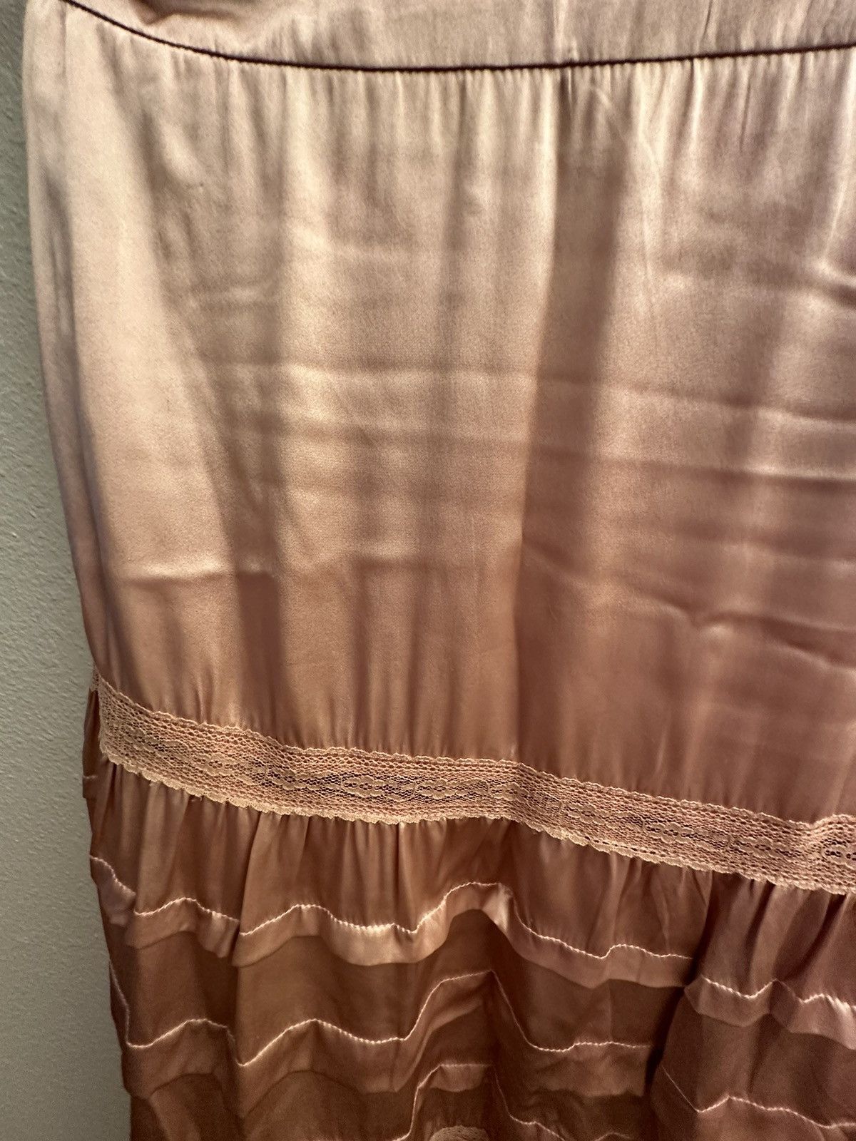 Adieu Paris × Vintage Silk Satin Skirt Size 23" - 8 Thumbnail