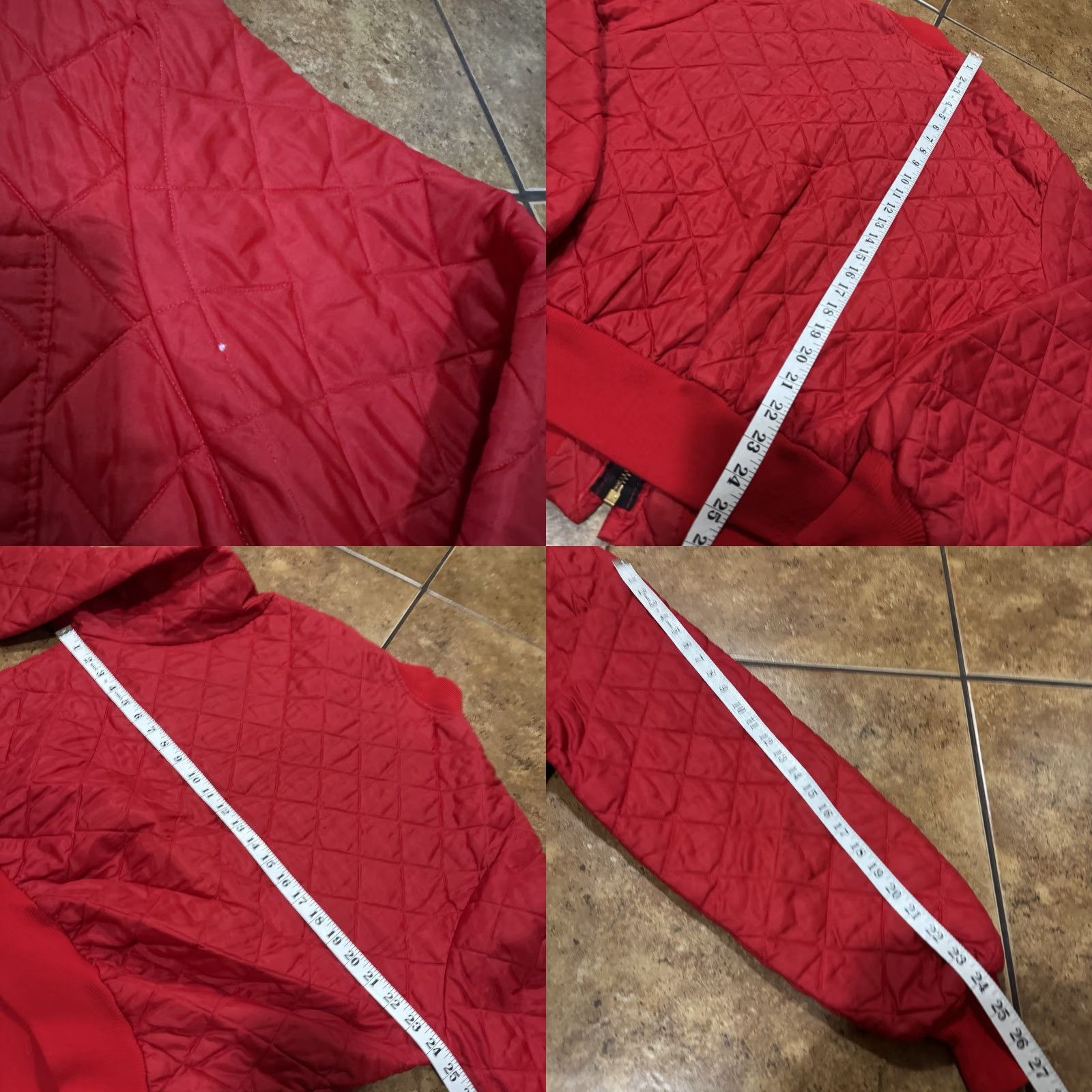 Vintage Vtg 1950’s Quilted Jacket Red Size Large Dupont Dacron Bomber 60s Man Jacket Quilted Red L Dupont Dacron Bomber 1950s Size US L / EU 52-54 / 3 - 8 Thumbnail