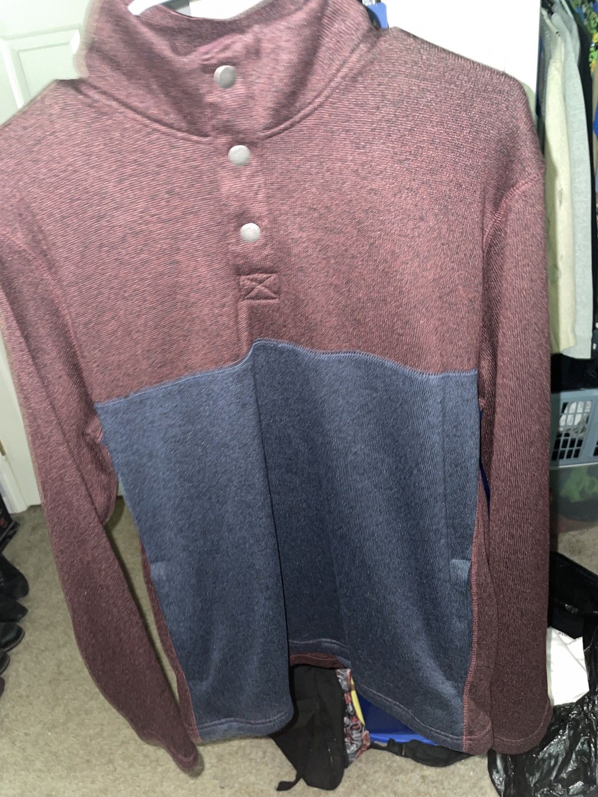 Sonoma × Vintage Black and Blue Collard Long Sleeve Size US M / EU 48-50 / 2 - 1 Thumbnail