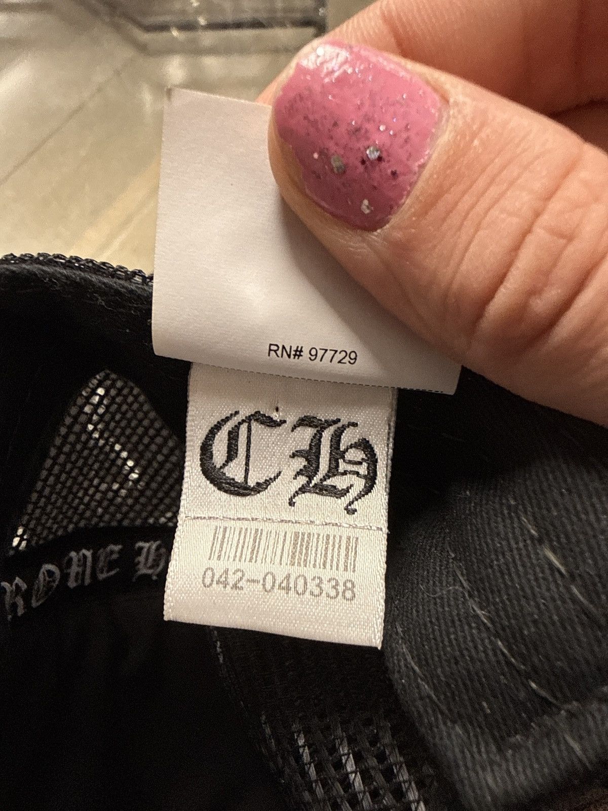 Chrome Hearts Chrome Hearts ‘Cemetery’ Black Leather Cross Patch Trucker Hat Size ONE SIZE - 9 Thumbnail