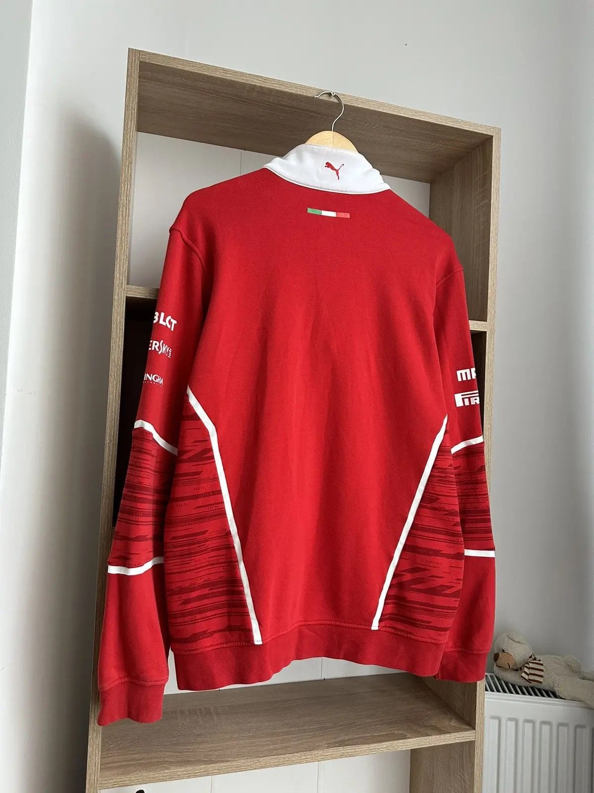 Ferrari × Vintage Vintage Ferrari Racing Rugby Sweatshirt Red Formula Uno Size US L / EU 52-54 / 3 - 16 Thumbnail