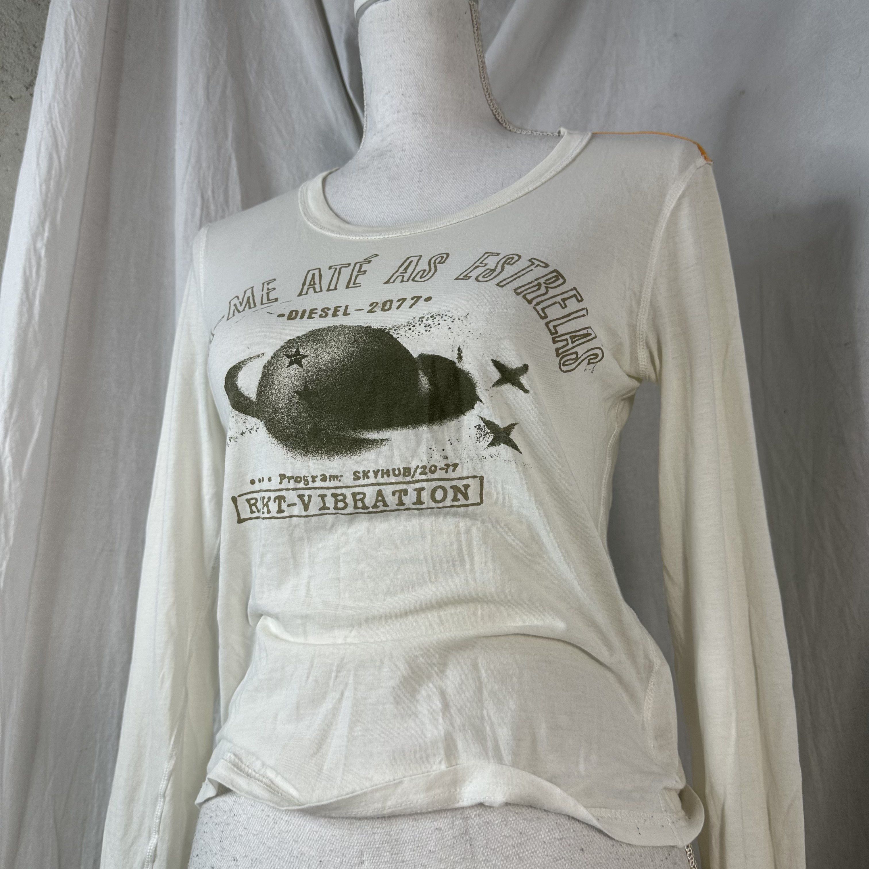 Diesel × Vintage Vintage Y2K Casual Diesel Follow Me To The Stars Longsleeve Size M / US 6-8 / IT 42-44 - 3 Thumbnail