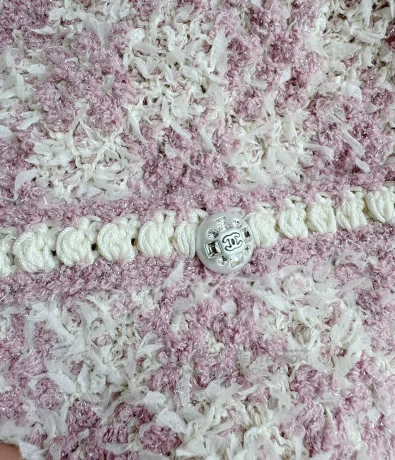 Chanel Chanel 23S pink and white checkered vest Size XXS / US 00 / IT 34 - 6 Thumbnail