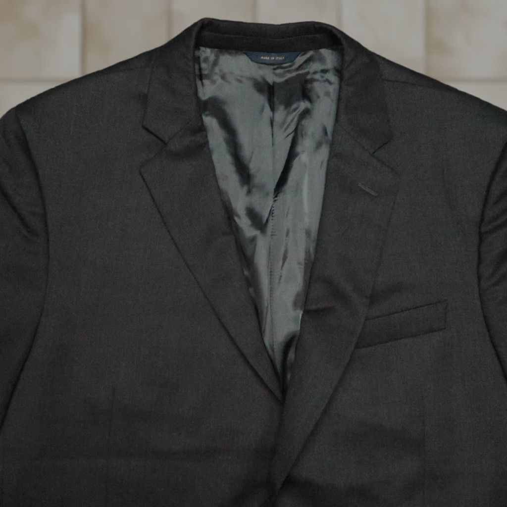 Brooks Brothers Sport Coat Blazer Mens 45R Gray 1818 Regent Estrato Wool Italy