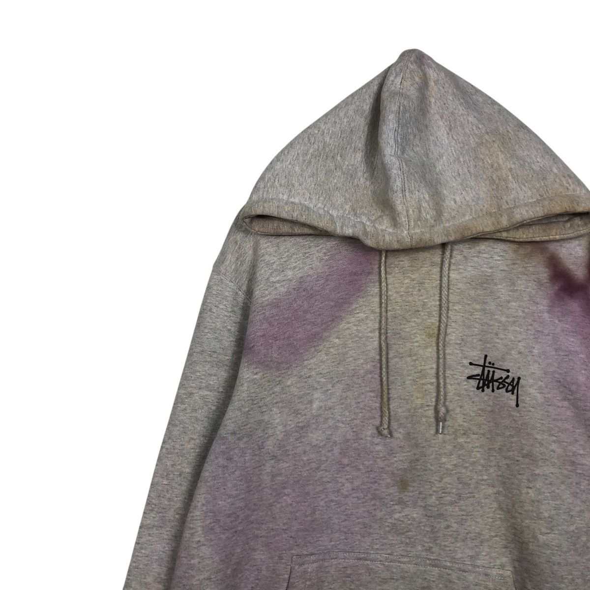 Stussy 🔥VINTAGE HOODIE STUSSY BIG LOGO ACID WASH DISTRESSED DESIGN Size US M / EU 48-50 / 2 - 9 Thumbnail