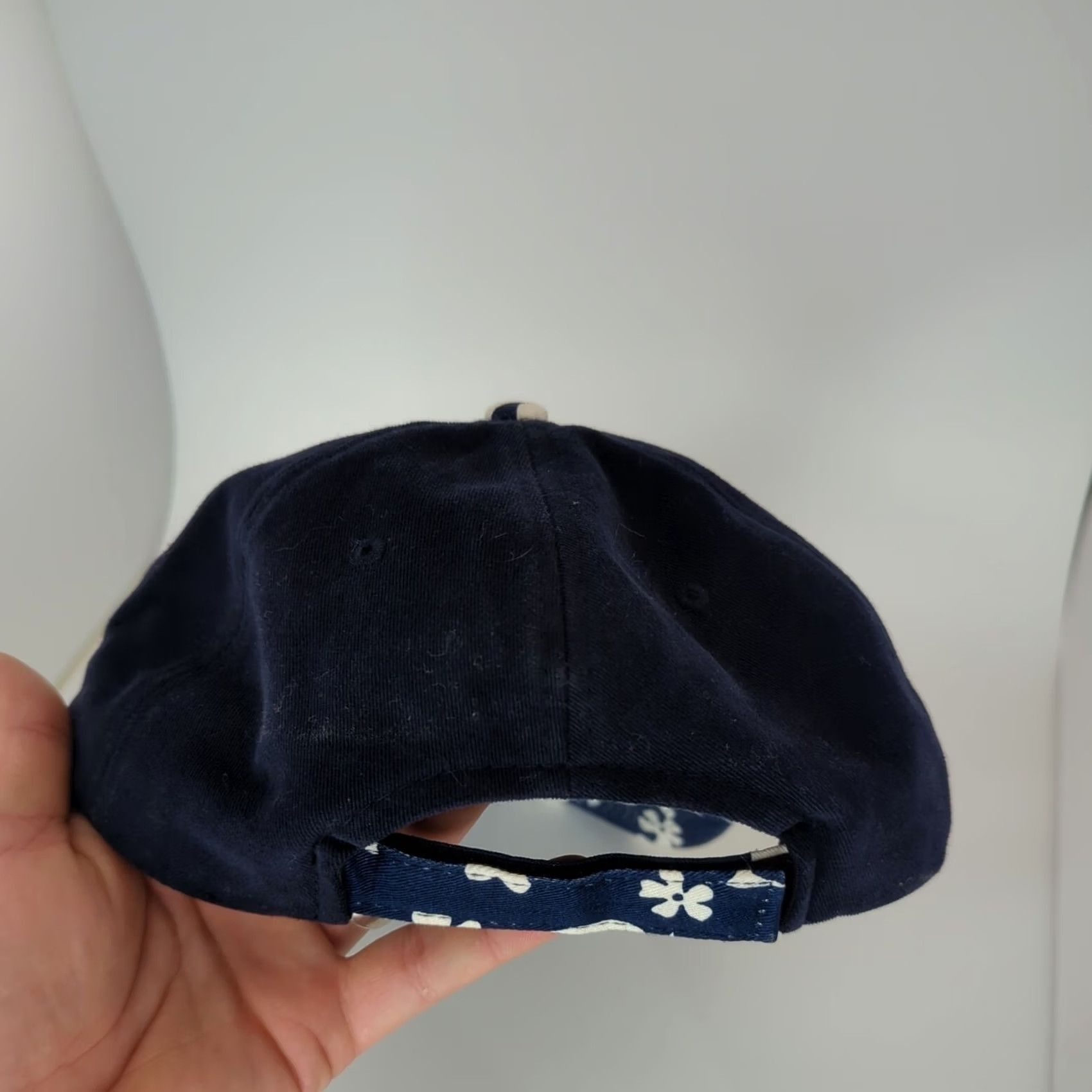 Vintage VINTAGE Loop Hawaii Ball Cap Hat Floral Embroidered Diamond Head Blue Adjustable Cotton Canvas Men Baseball Cap USA Theme Size ONE SIZE - 5 Thumbnail