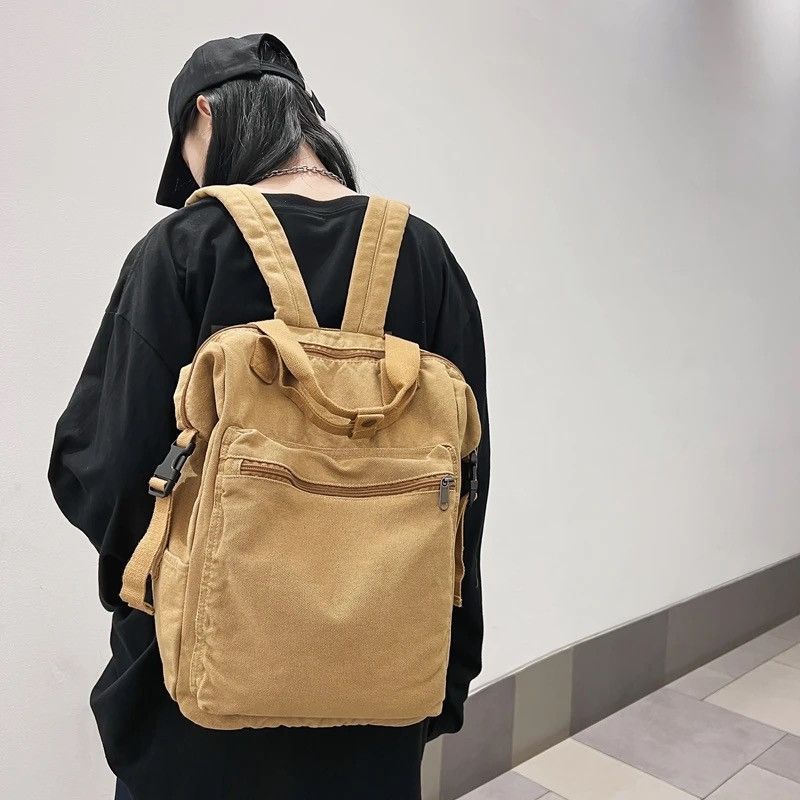 Japanese Brand Canvas Backpack Size ONE SIZE - 1 Thumbnail