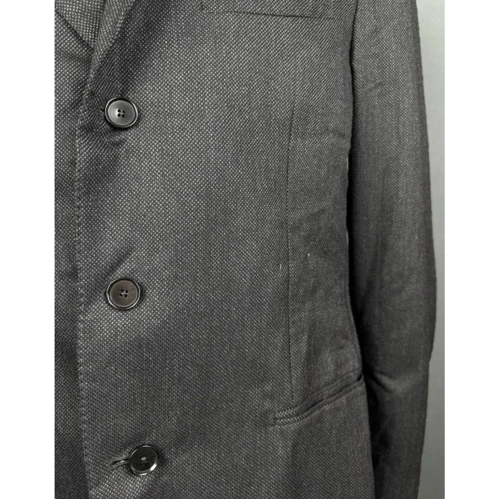 Boglioli Boglioli Jacket 3 Button Blazer Black Wool Solid Size 54 Men Regular Coat Style Overcoat Vintage No Size 54R - 7 Thumbnail