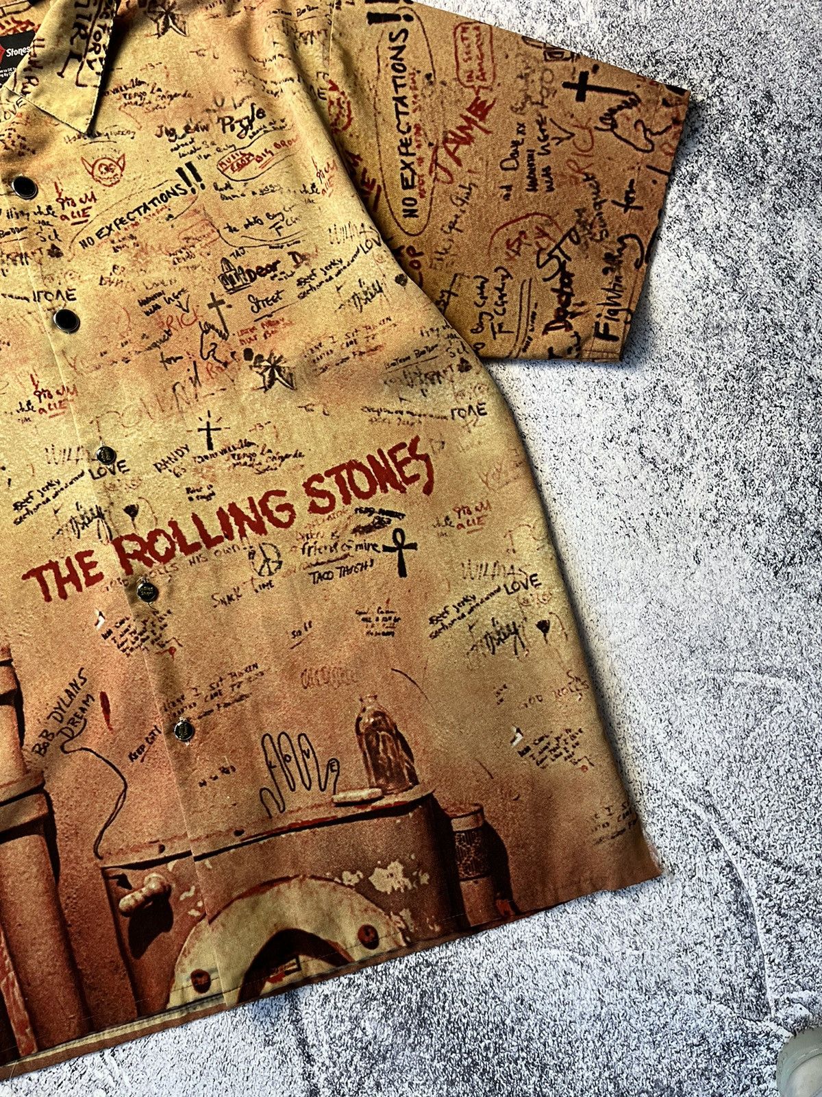 The Rolling Stones Rare 2002 The Rolling Stones "beggers banquet" button up Size US XXL / EU 58 / 5 - 7 Thumbnail