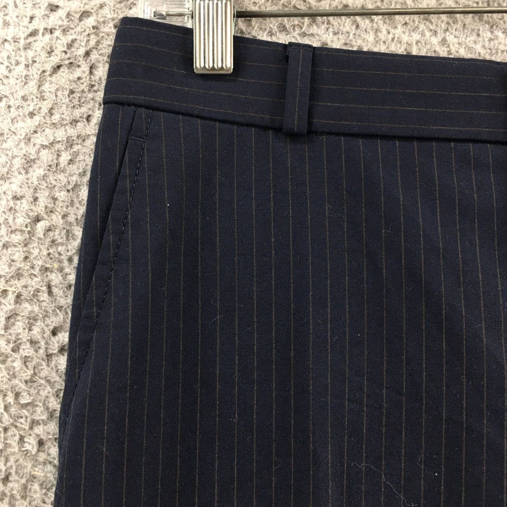 Banana Republic Banana Republic Dress Pants Womens 0 Blue Pinstriped Mid Rise Zip Fly Casual Dress Pants Womens Regular Blue Pinstriped 0 Size 25" / US 0 / IT 36 - 3 Thumbnail