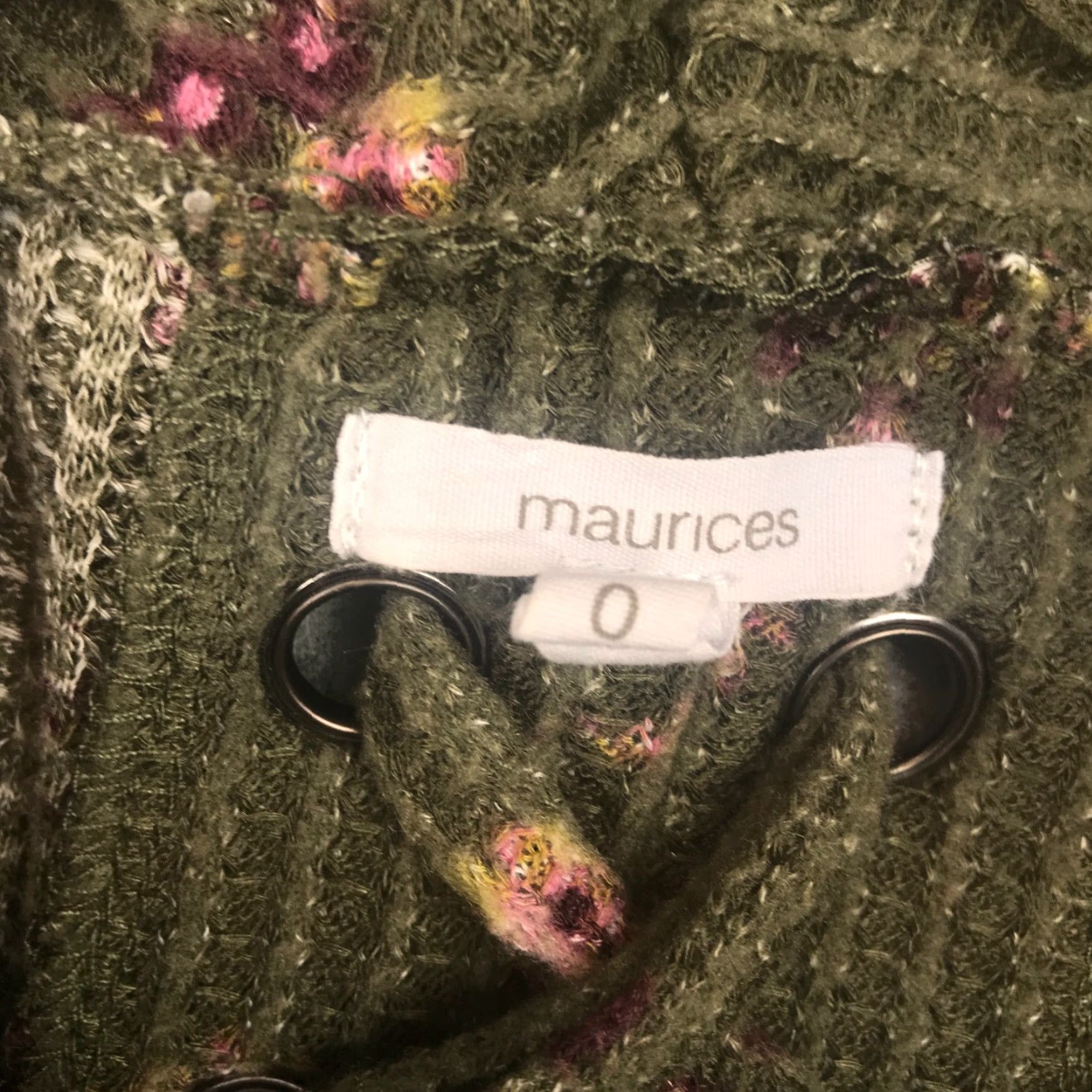 Vintage Maurices Womens Blouse Shirt Cowl Neck Lace-Up Back Floral 0 Pink Long Sleeve Plus Size Size XS / US 0-2 / IT 36-38 - 4 Thumbnail