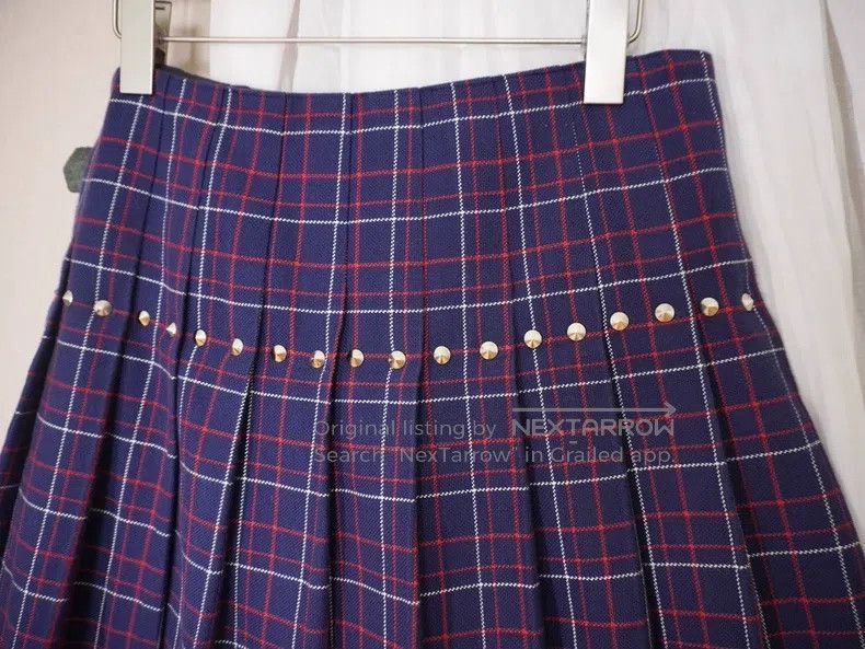 Junya Watanabe JUNYA WATANABE size S Plaid Rivet Wrap Skirt Size 25" / US 0 / IT 36 - 4 Thumbnail