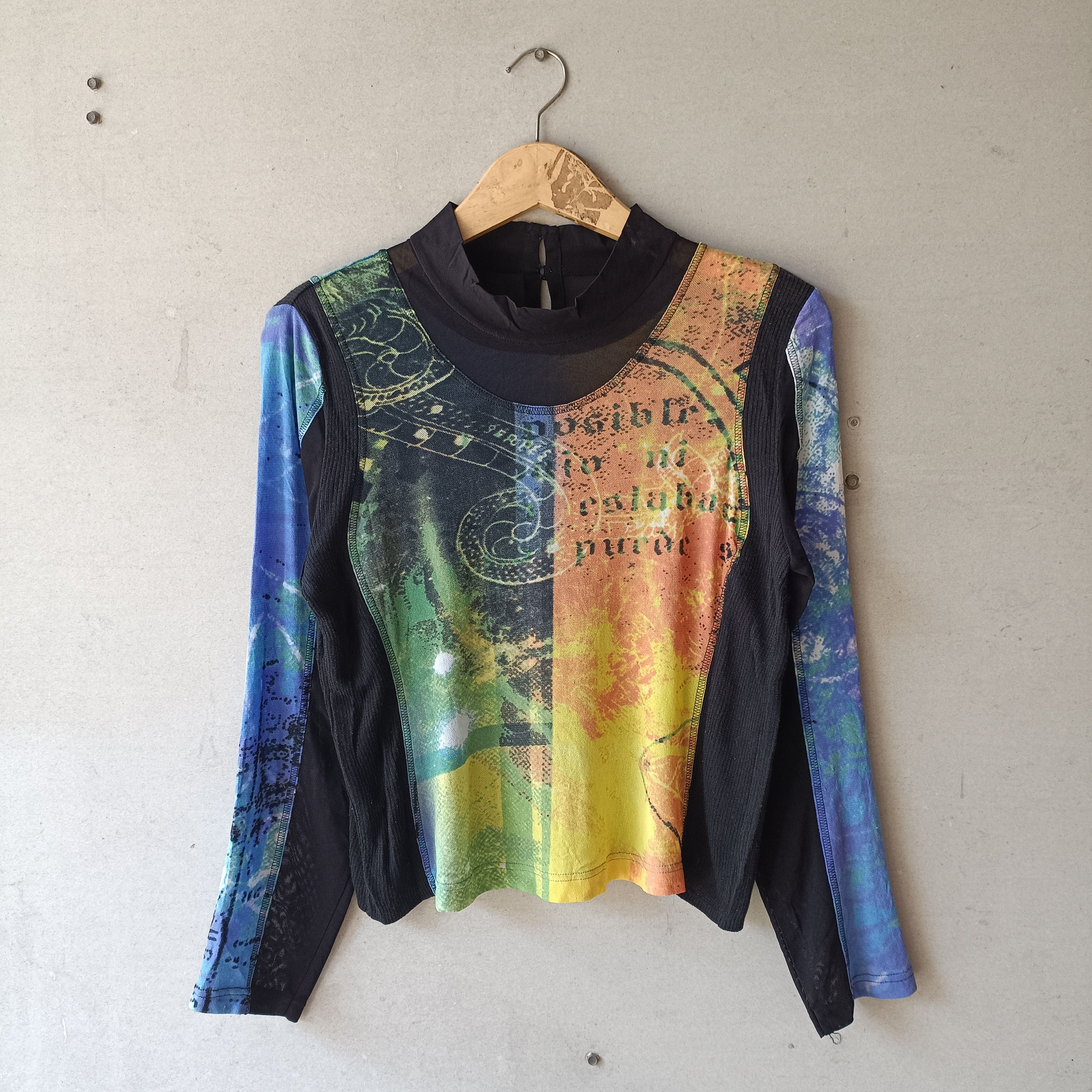 Jean Paul Gaultier 2000s Chamois - Japan Mesh Tatto LS Size S / US 4 / IT 40 - 1 Thumbnail