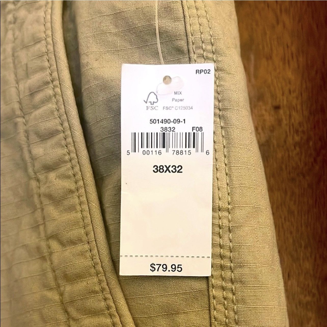 Gap GAP Tan Cargo Pants Durable Cotton Blend Size US 38 / EU 54 - 3 Thumbnail