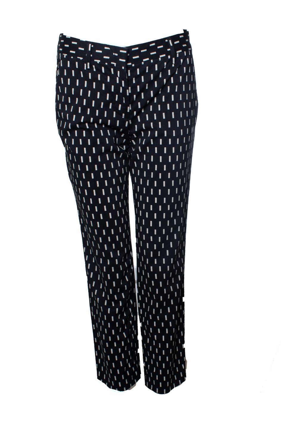 Prada black graphic printed pantalon