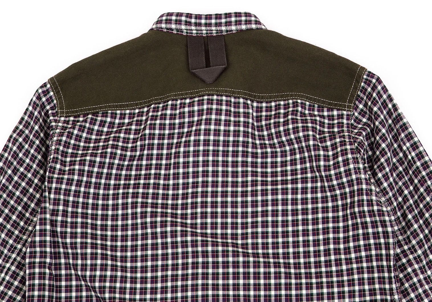 Junya Watanabe Checkered Shirt in Purple and Green, Size XS Size US XS / EU 42 / 0 - 12 Thumbnail