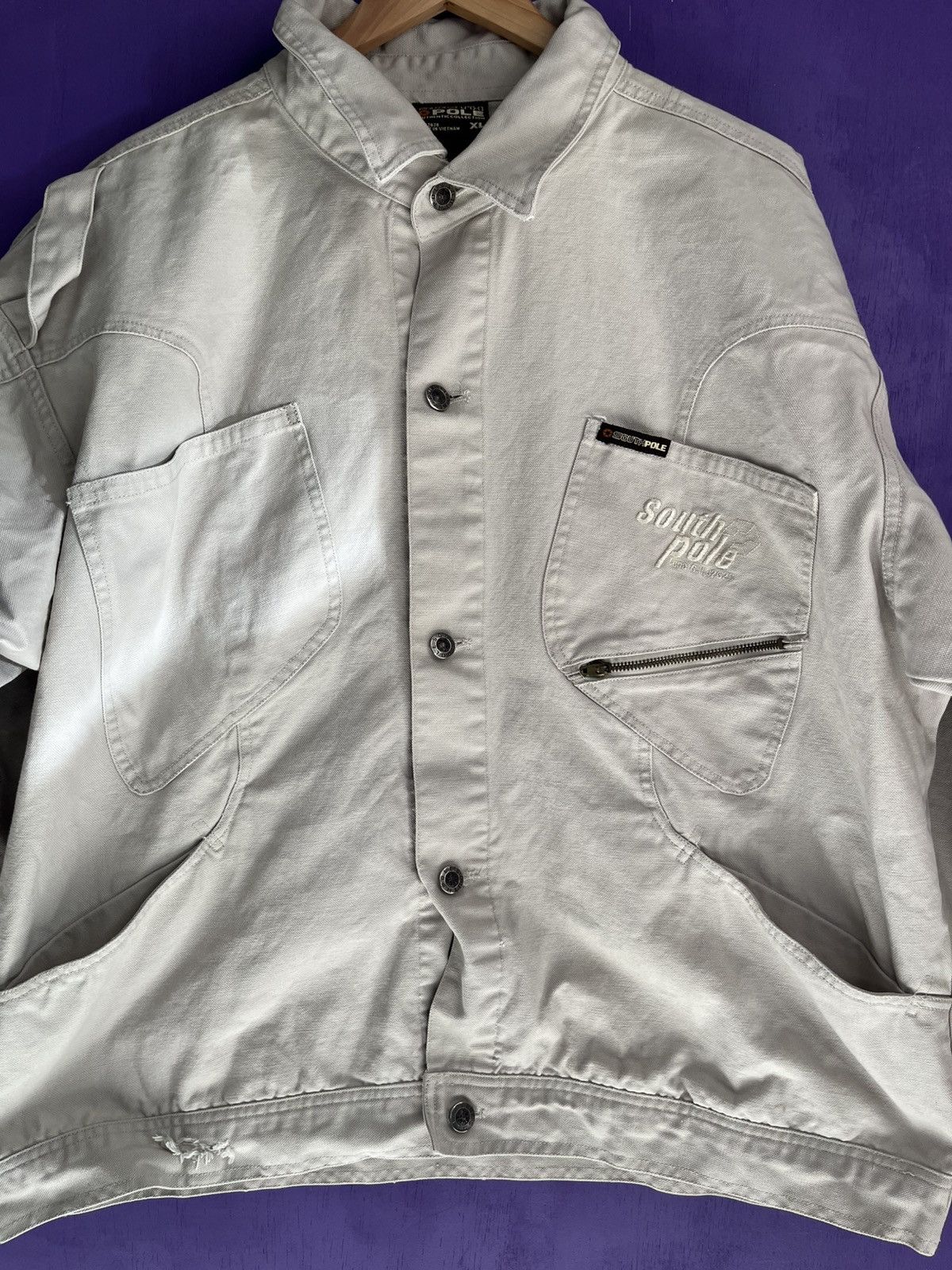 Southpole × Vintage Vintage Y2K style south pole denim chore jacket Size US XL / EU 56 / 4 - 3 Thumbnail
