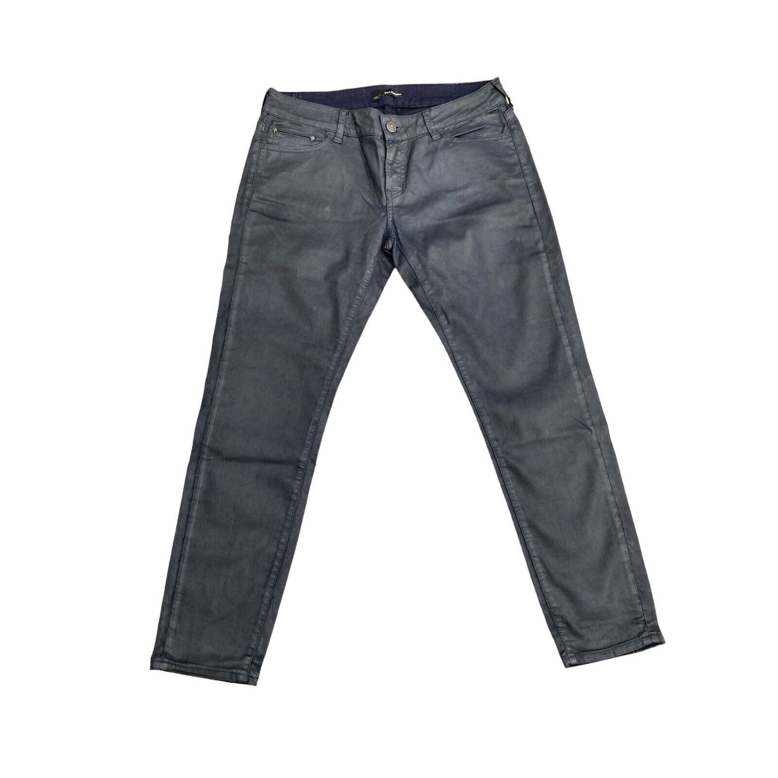 The Kooples Women Navy waxed denim jeans Size 29" - 1 Thumbnail