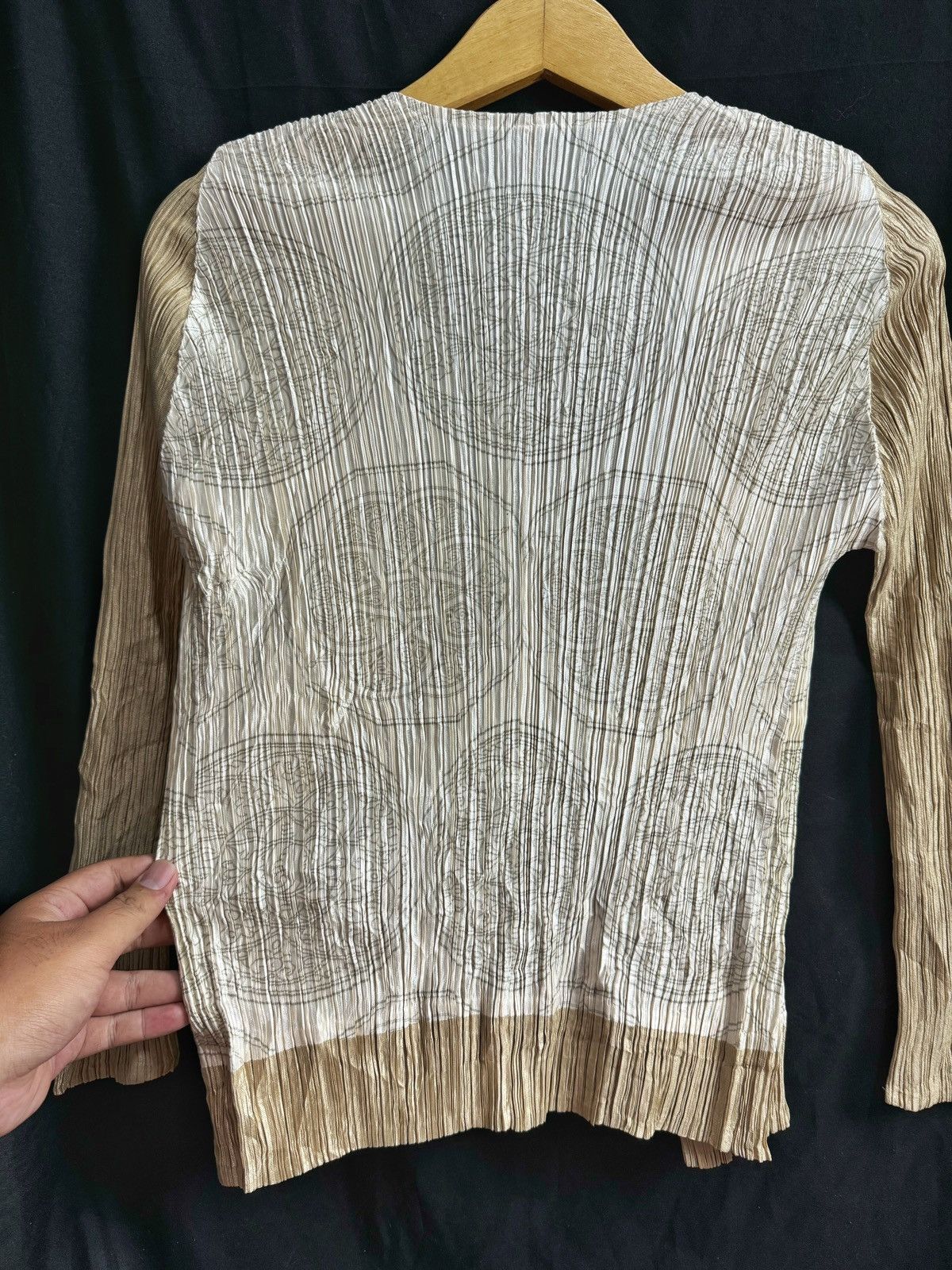 Homme Plisse Issey Miyake × Issey Miyake × Pleats Please Issey Miyake Pleats Please Full Art Cardigan Long Sleeve Size M / US 6-8 / IT 42-44 - 5 Thumbnail