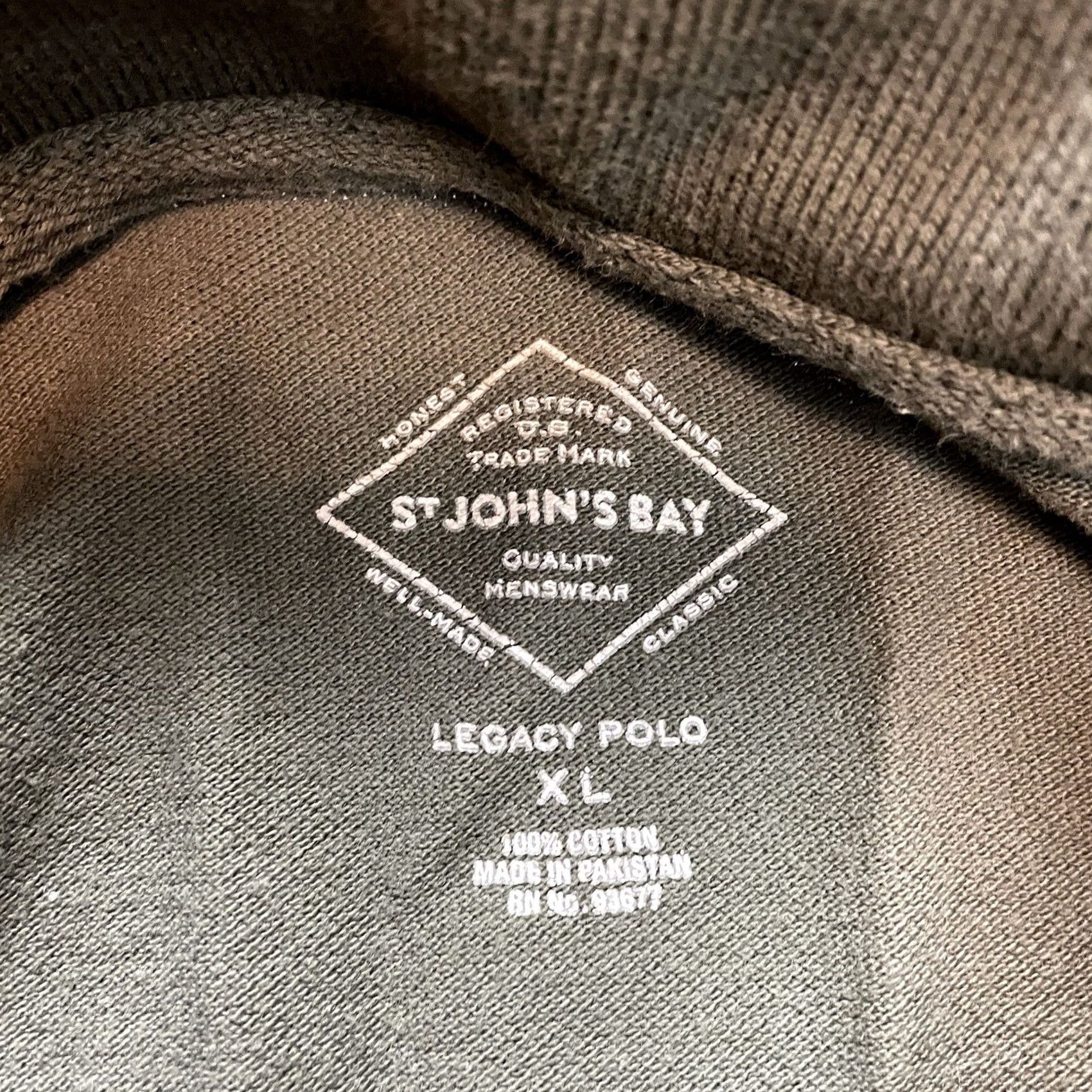 Vintage VINTAGE St. John's Bay Polo Shirt Mens XL Green Cotton Golf Preppy Collared Size US XL / EU 56 / 4 - 3 Thumbnail