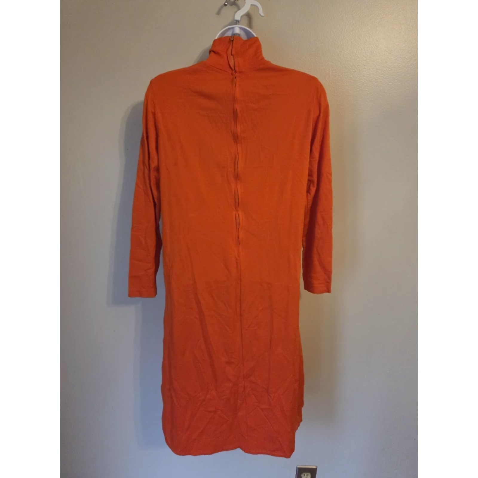 Vintage VINTAGE Ulla by Vicki Cooper Orange Groovy Mod Polyester Turtleneck Dress Size M / US 6-8 / IT 42-44 - 5 Thumbnail