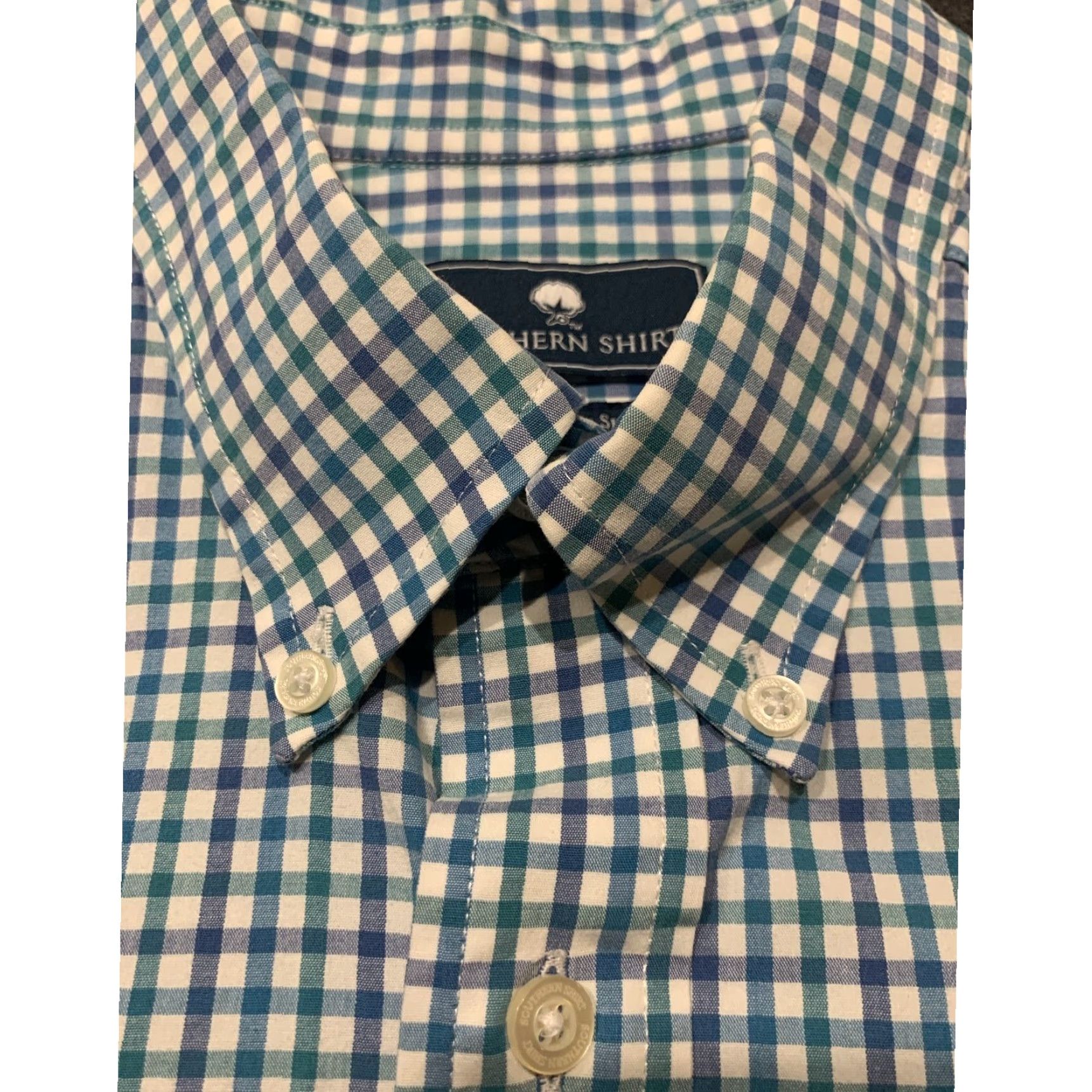 Vintage Southern Cotton Club Plaid Button Up Shirt Mens Large Size US L / EU 52-54 / 3 - 2 Thumbnail