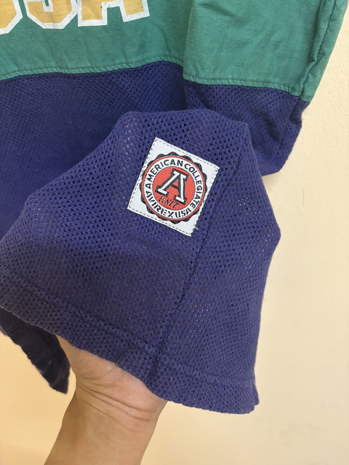 Avirex Vintage 90s Avirex USA American Collegiate Knit Mesh Tee Size US M / EU 48-50 / 2 - 4 Thumbnail