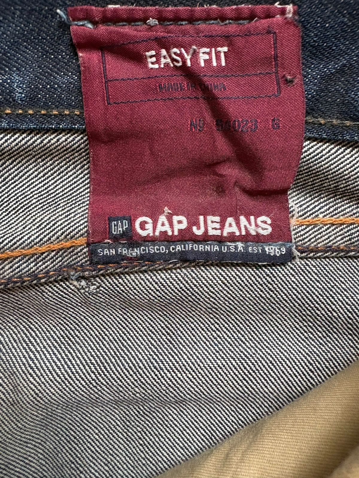 Gap Vintage Gap Rusty Mud Wash Distressed Loose Baggy Jeans Size US 36 / EU 52 - 10 Thumbnail