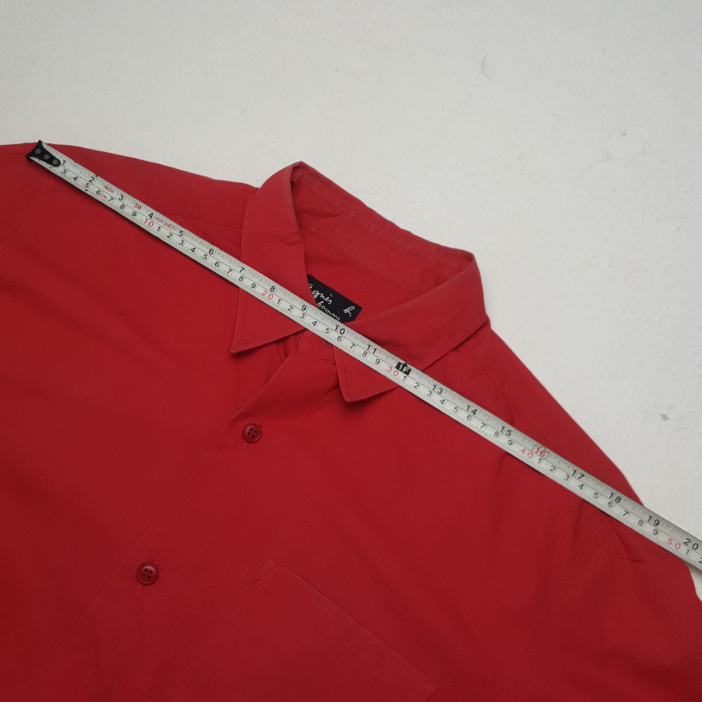 Designer × Vintage × agnes b. Vintage Agnes b Embroidery Logo Button Up Shirt Size US M / EU 48-50 / 2 - 5 Thumbnail