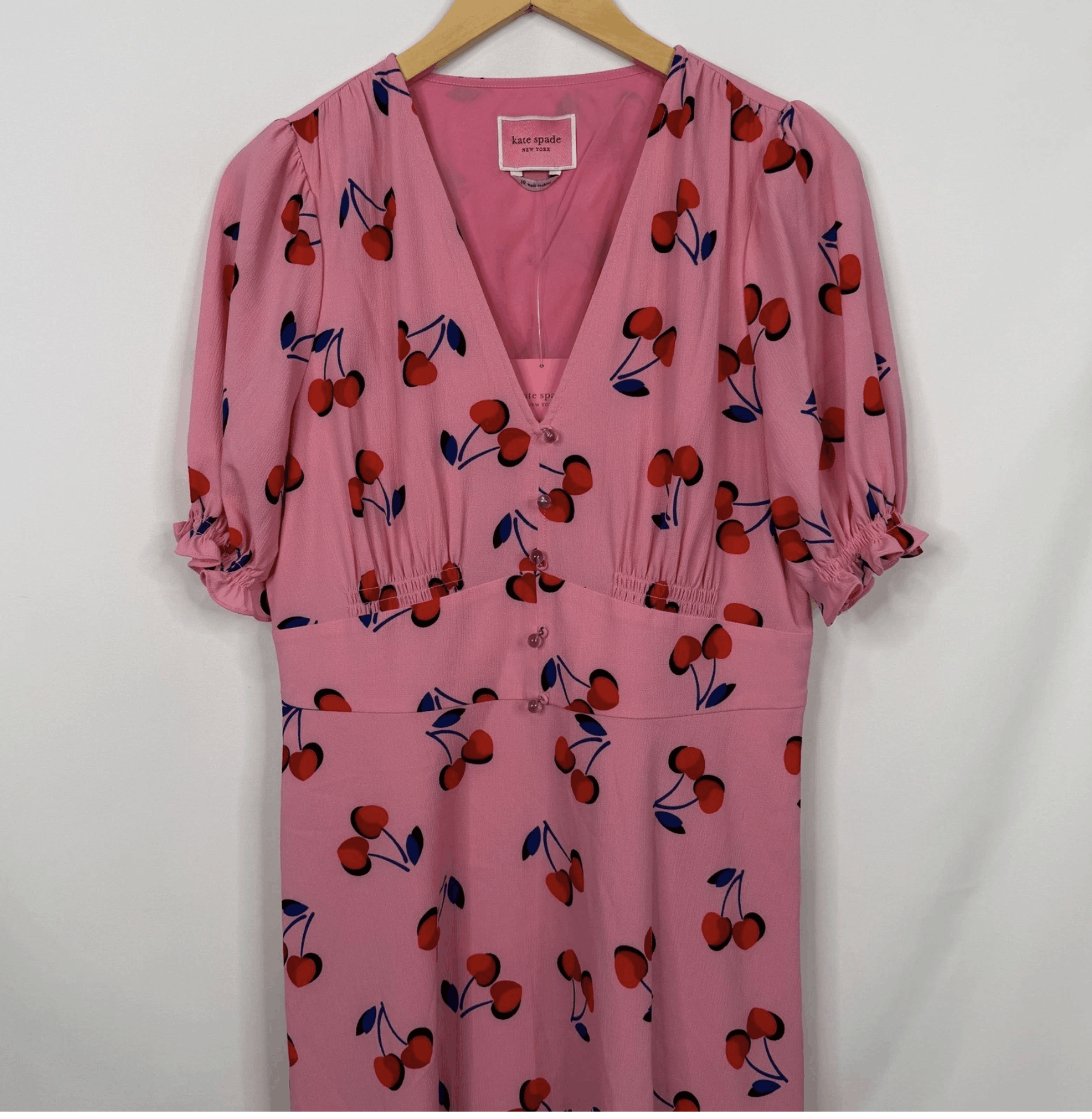 Kate Spade Kate Spade New York Cherry Toss Dress NWT Size L / US 10 / IT 46 - 6 Thumbnail