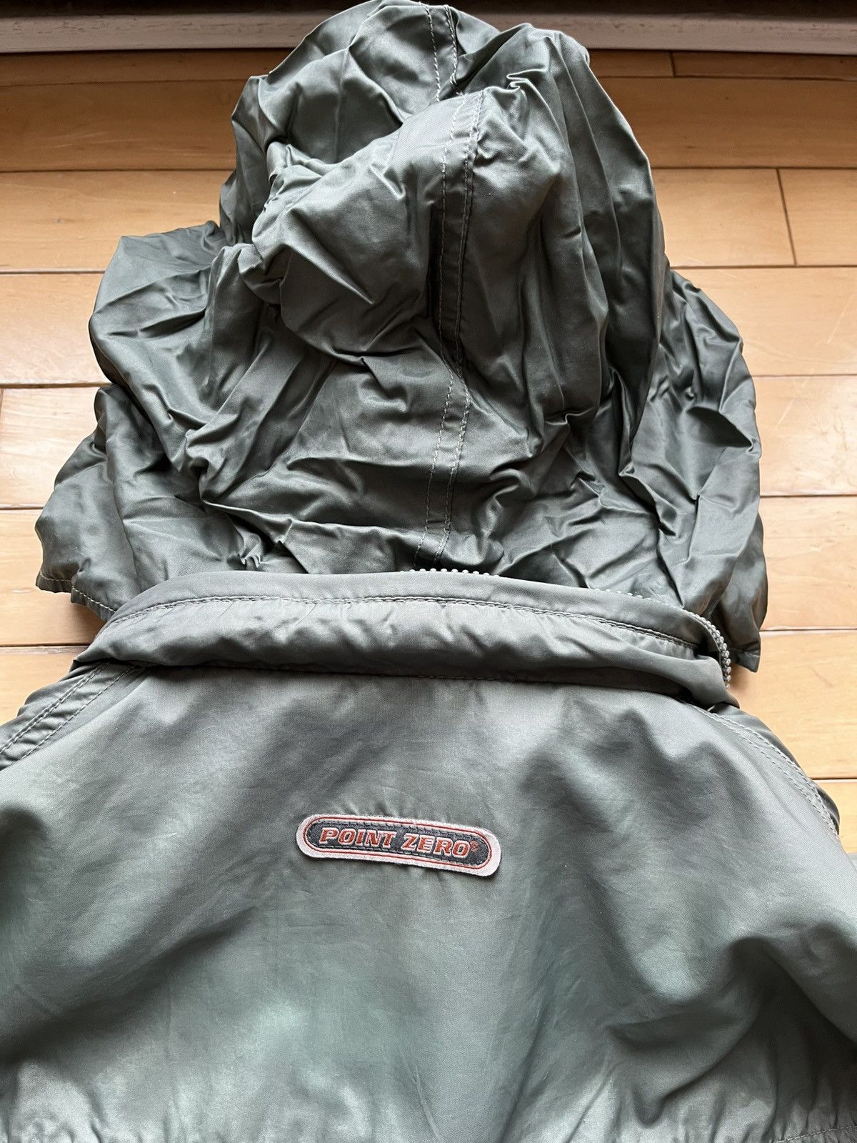 Point Zero × Vintage Kaki Point Zero Y2K vintage windbreaker Size US M / EU 48-50 / 2 - 11 Thumbnail