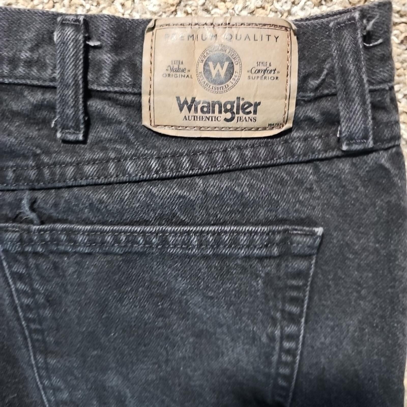 Wrangler Black Wrangler Jeans Relaxed Fit 42x32 Size US 42 / EU 58 - 6 Thumbnail