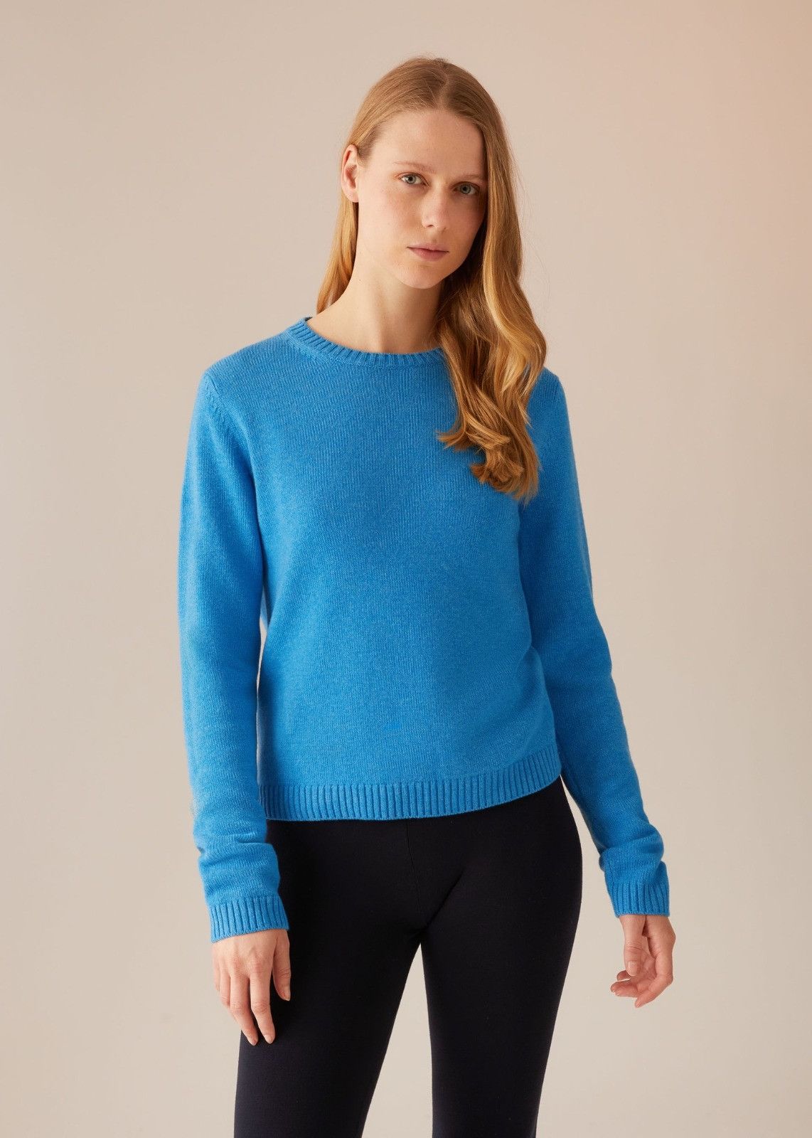Loro Piana o1srvl11e0125 Parksville Crewneck Sweater in Blue Size M / US 6-8 / IT 42-44 - 2 Thumbnail