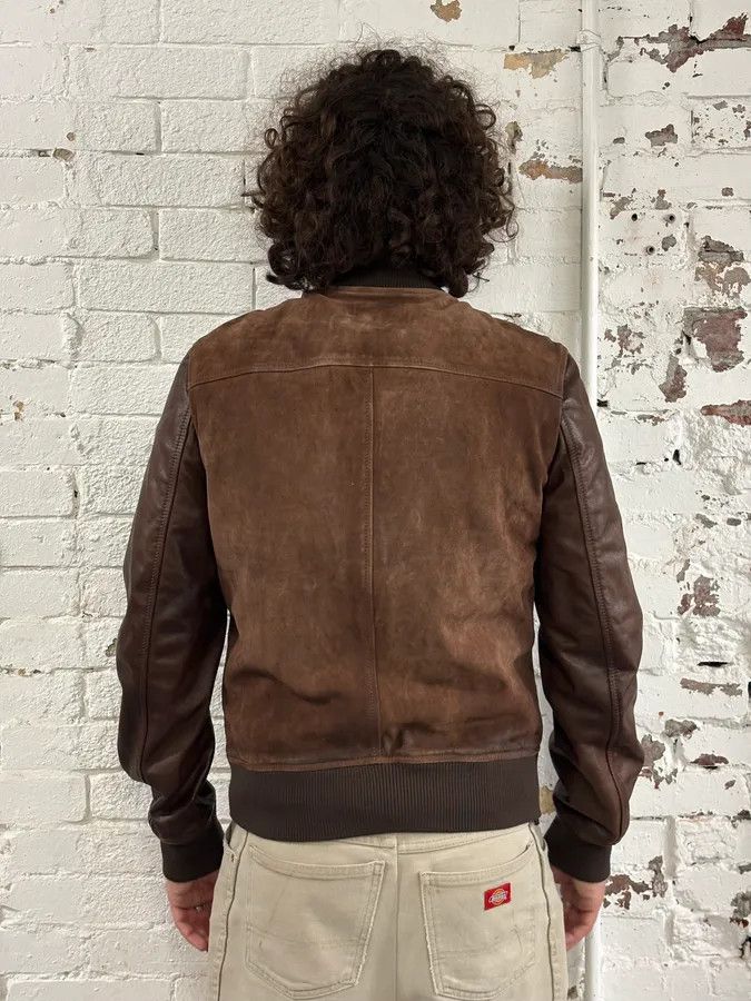 Pierre Balmain 2000s Pierre Balmain Brown Suede Bomber Jacket Size US M / EU 48-50 / 2 - 5 Thumbnail
