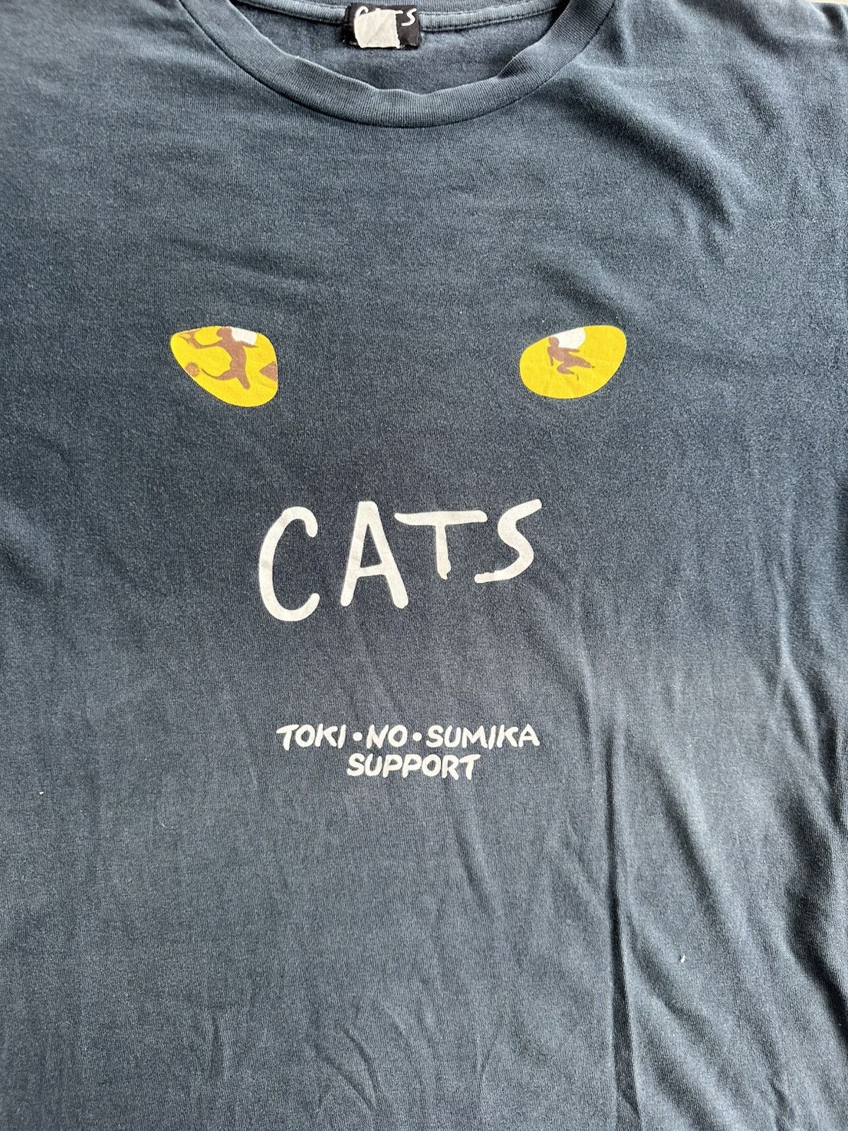 Vintage VINTAGE CATS MUSICAL DISTRESSED TEE Size US L / EU 52-54 / 3 - 2 Thumbnail