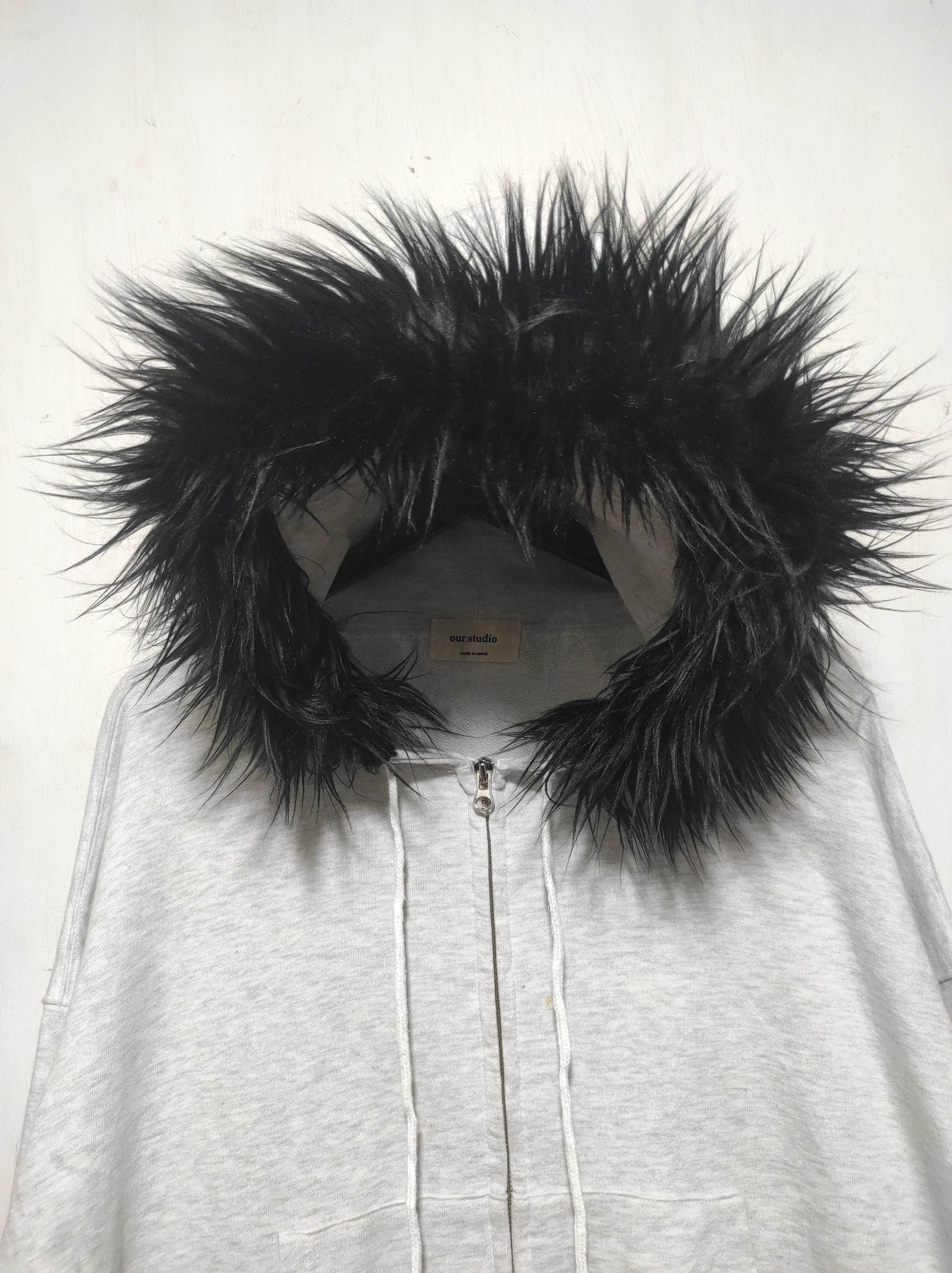 Hysteric Glamour Our Studio Crop Double Zipper Fur Hoodie i6w9 lgb style Size US L / EU 52-54 / 3 - 3 Thumbnail