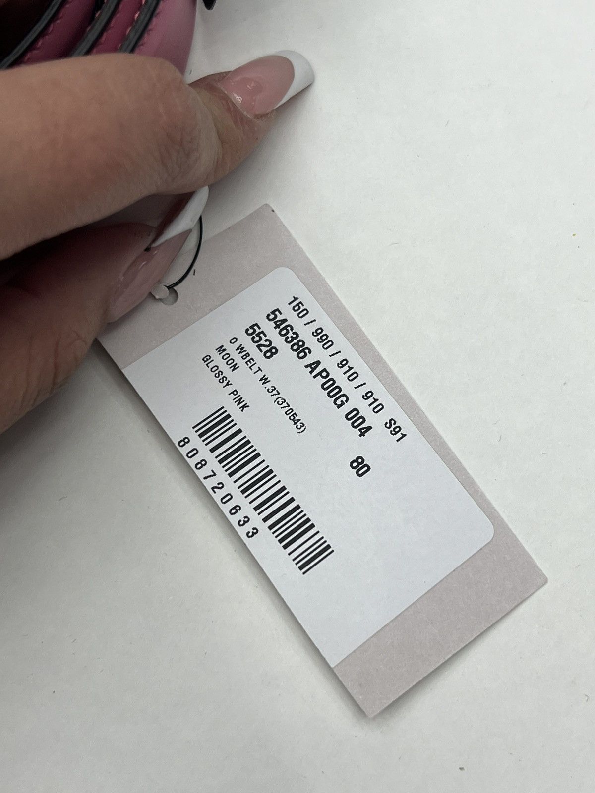 Gucci Gucci Pink Leather Belt Size 30 - 6 Thumbnail