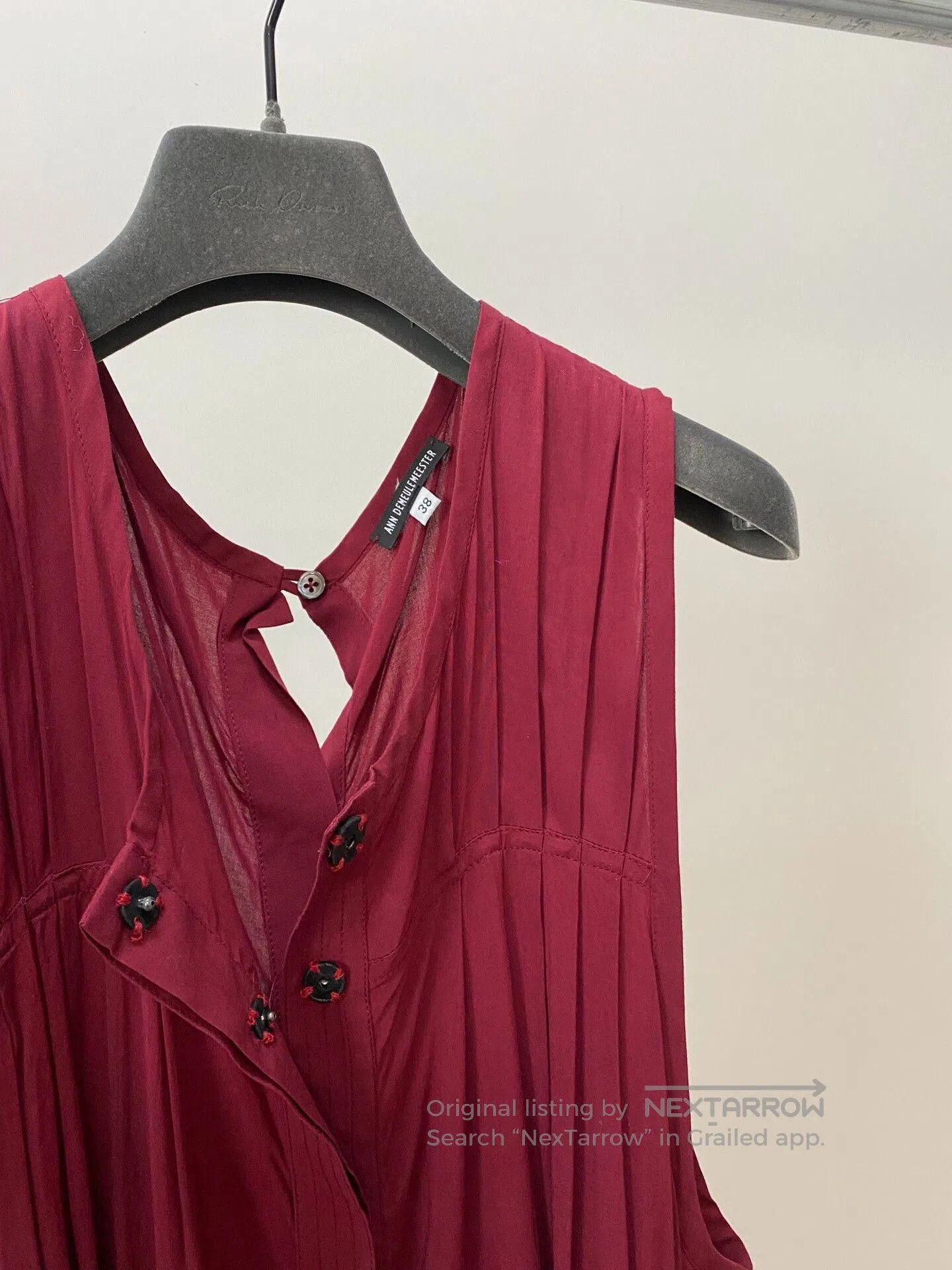 Ann Demeulemeester Ann Demeulemeester Tie Belt Button Dress. Size S / US 4 / IT 40 - 3 Thumbnail