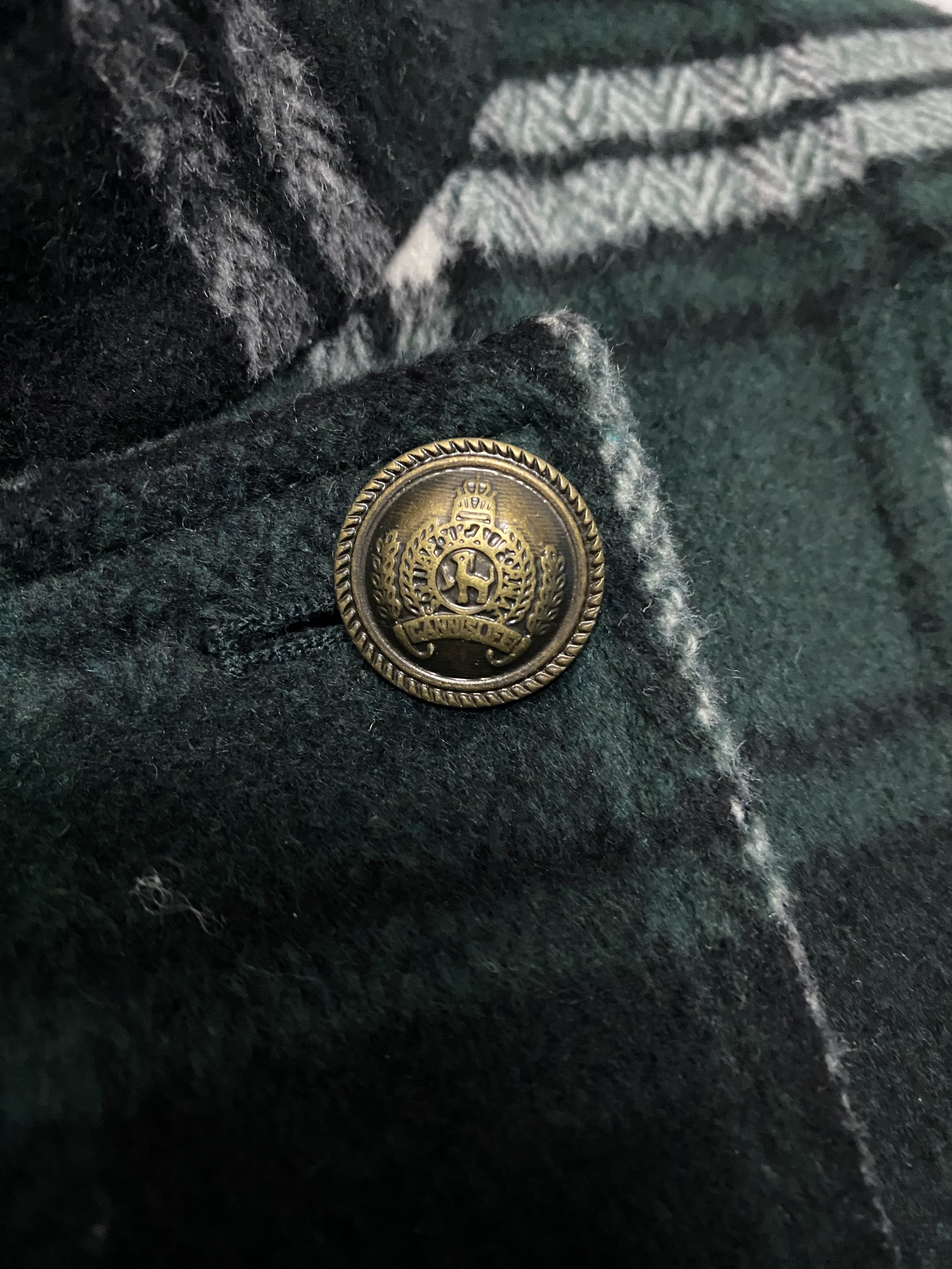 Takeo Kikuchi TK MIXPICE Green Check Tartan Wool Blend Jacket Coat Size M / US 6-8 / IT 42-44 - 9 Thumbnail